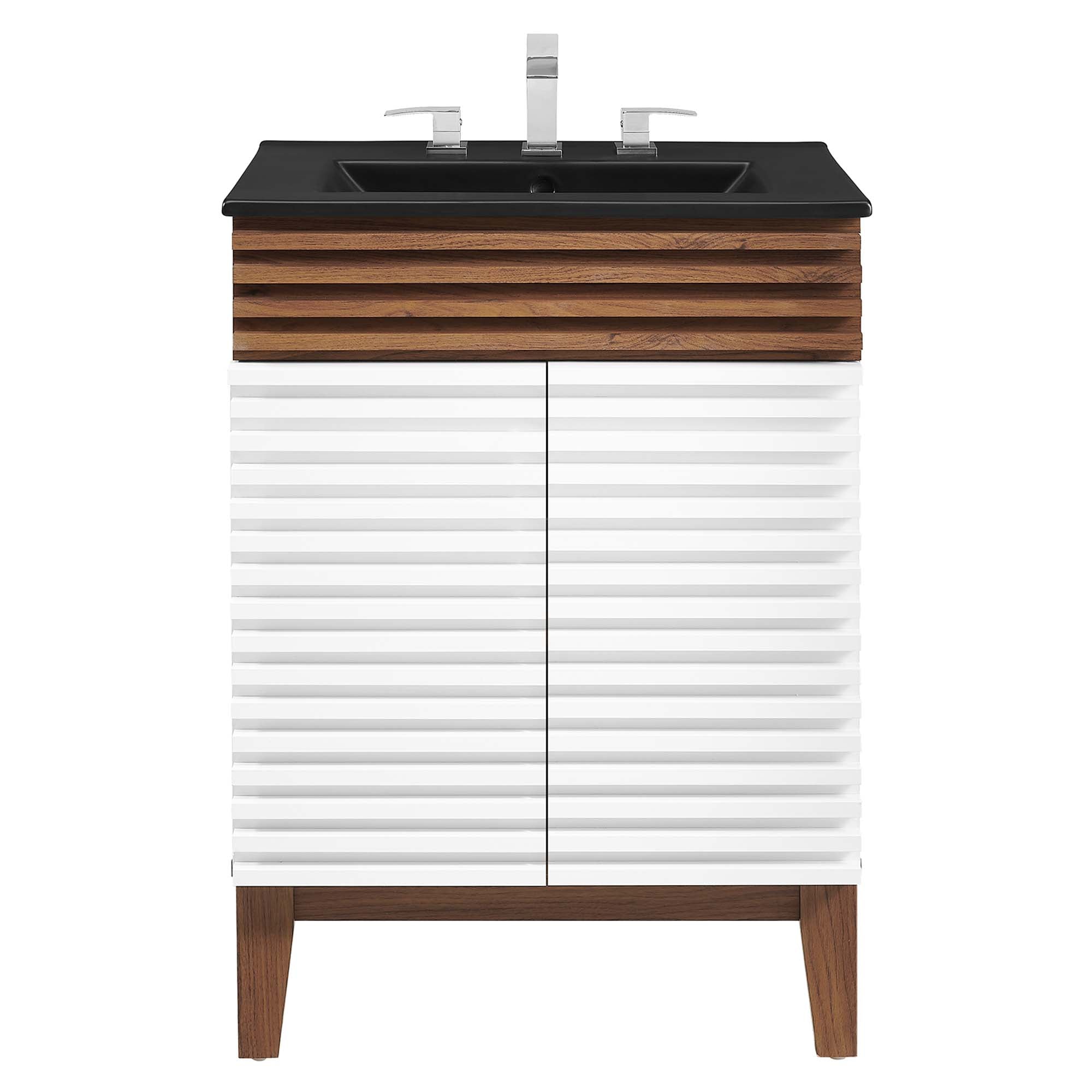 Render Bathroom Vanity with Black Basin Included by Modway