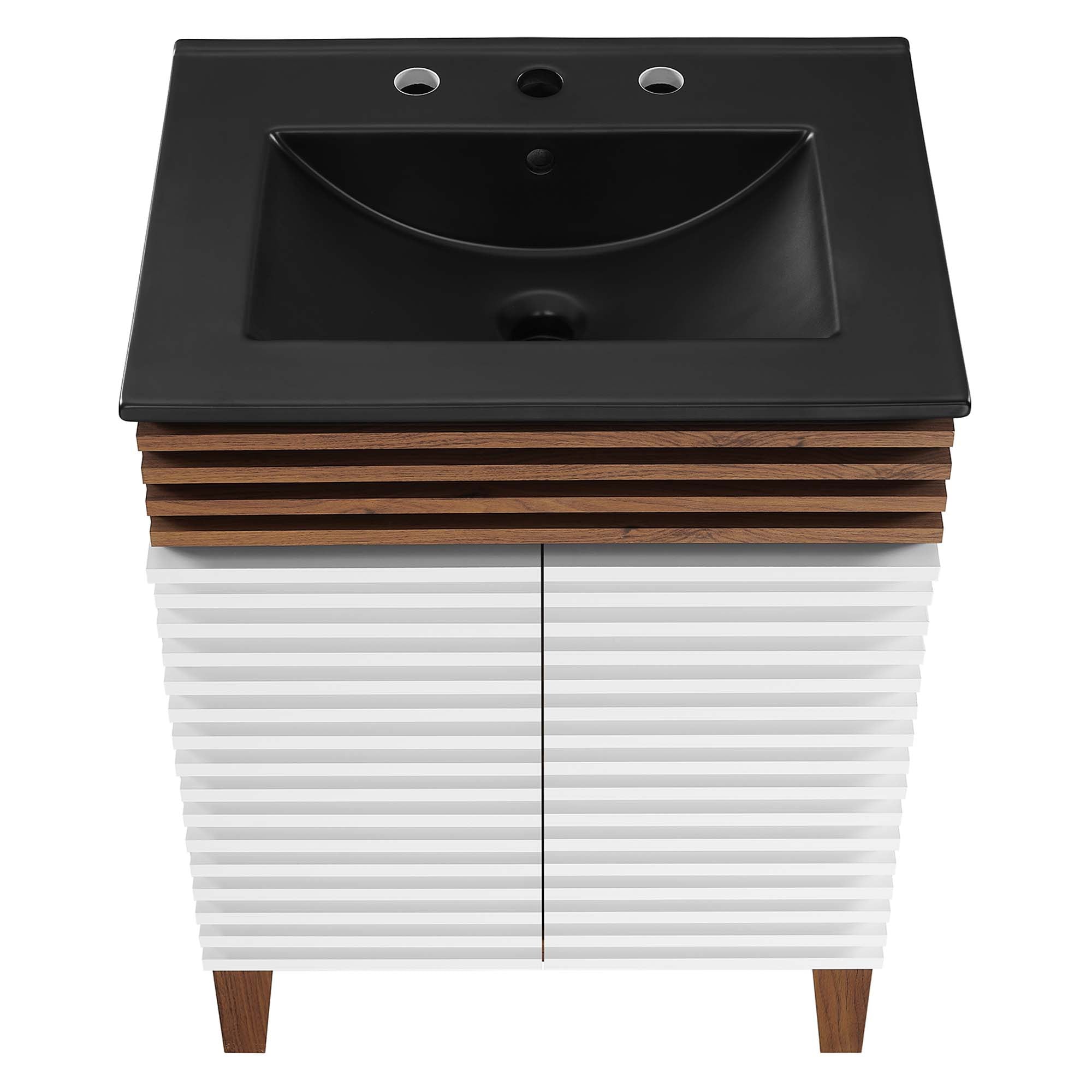 Render Bathroom Vanity with Black Basin Included by Modway