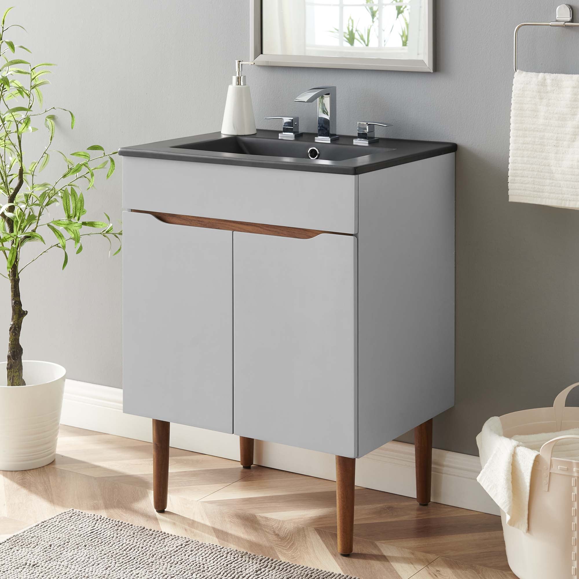 Harvest Bathroom Vanity Basin Included by Modway