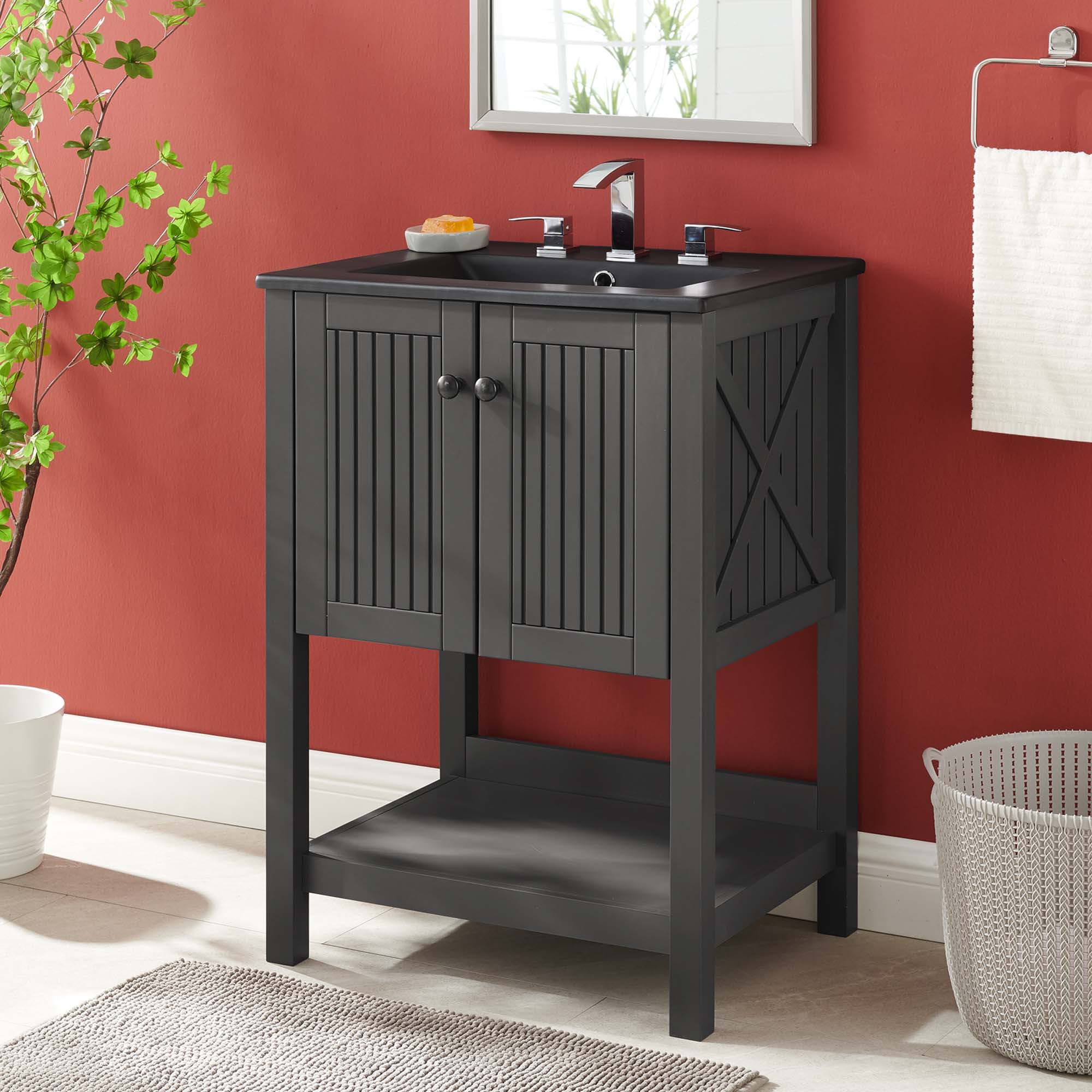 Steam Bathroom Vanity Basin Included by Modway