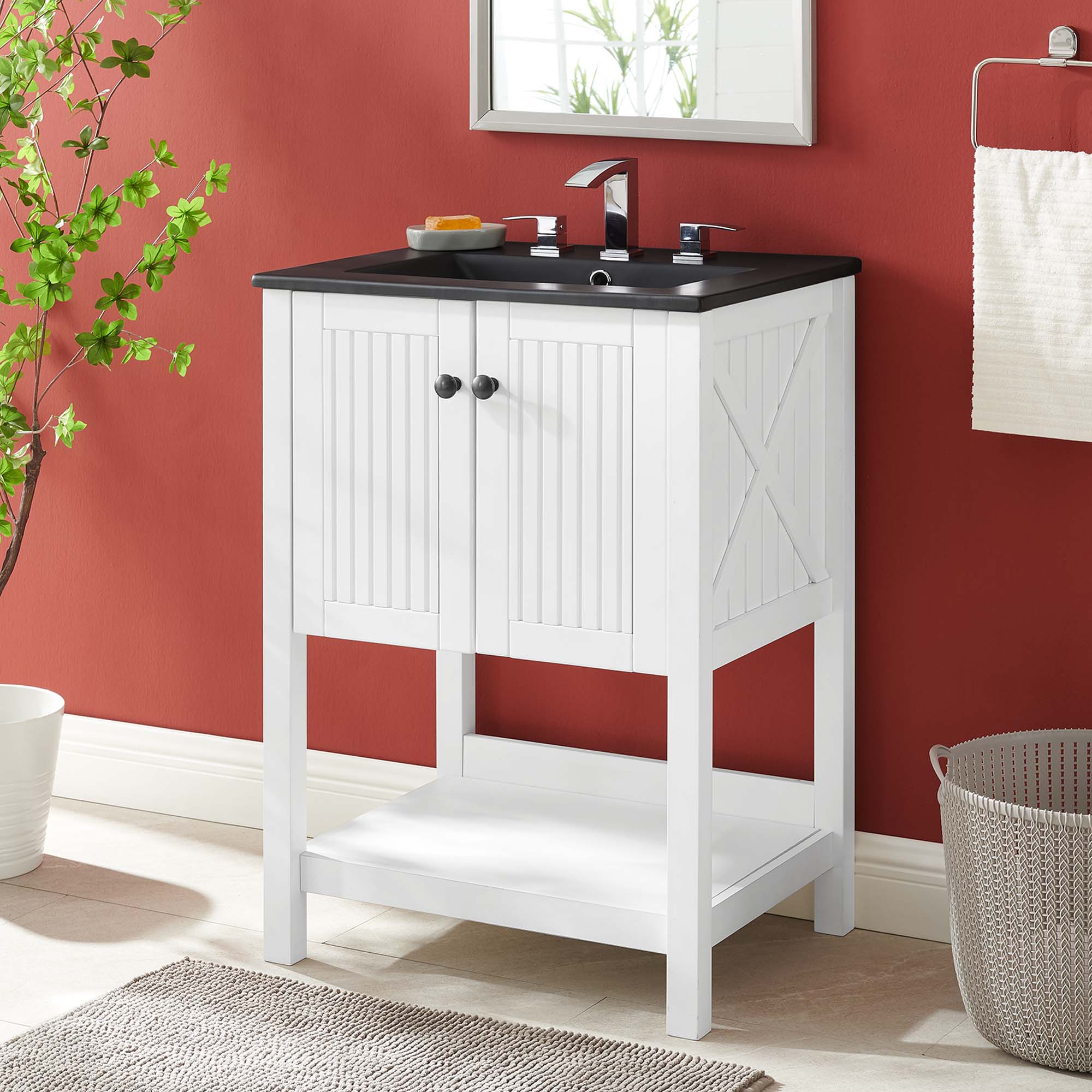 Steam Bathroom Vanity Basin Included by Modway
