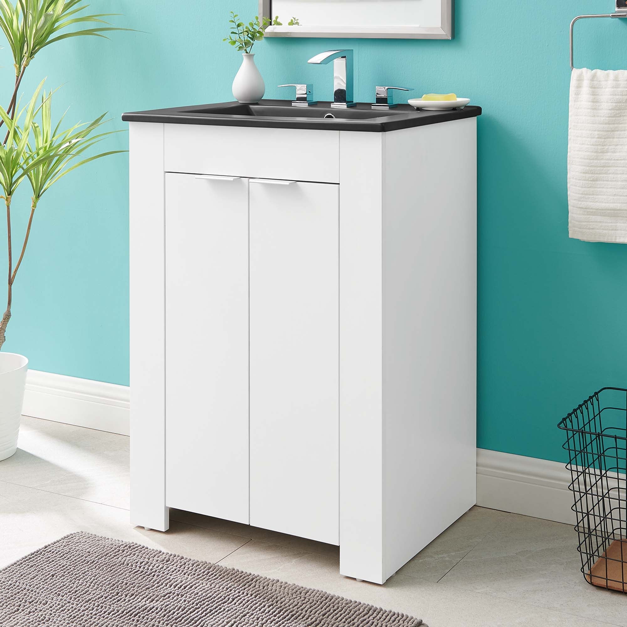 Maybelle Bathroom Vanity Basin Included by Modway