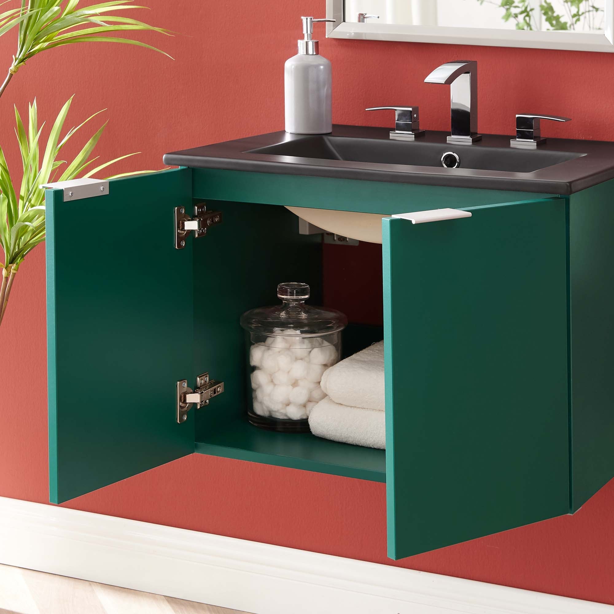 Maybelle Wall-Mount Bathroom Vanity Basin Included by Modway