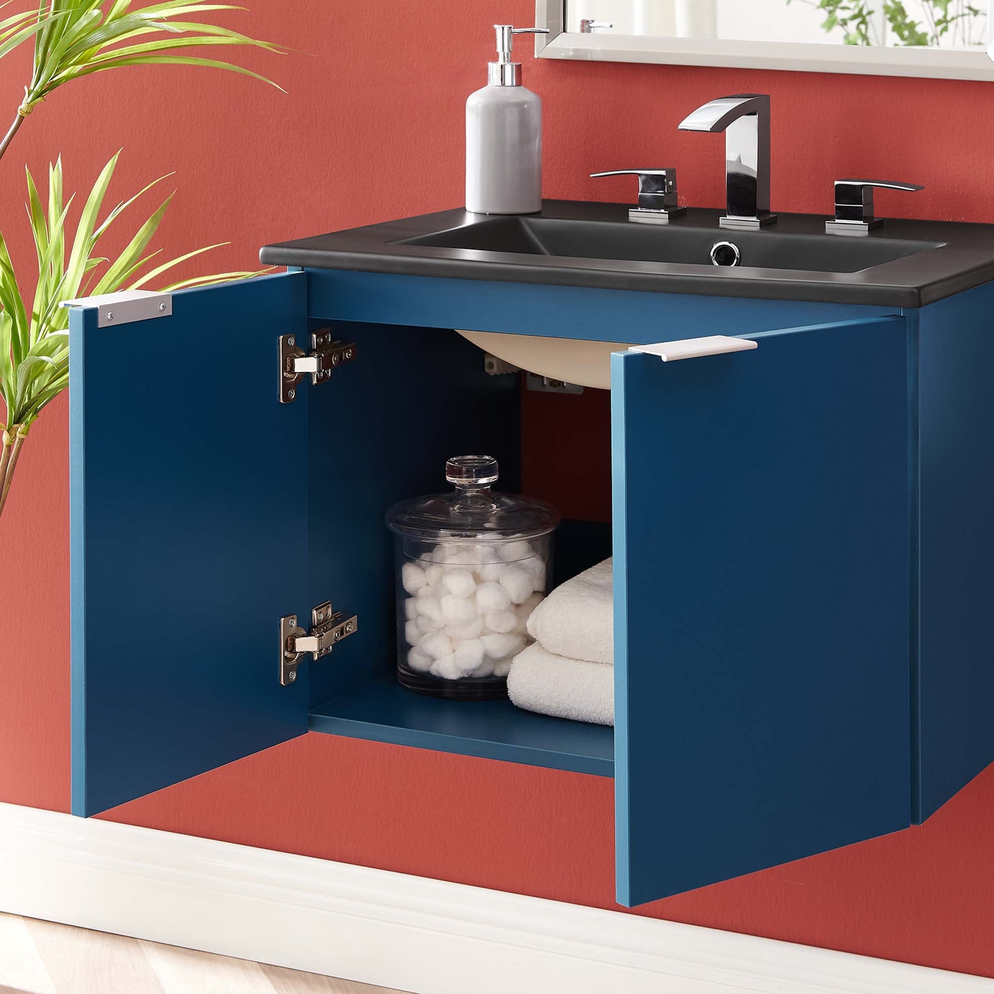 Maybelle Wall-Mount Bathroom Vanity Basin Included by Modway