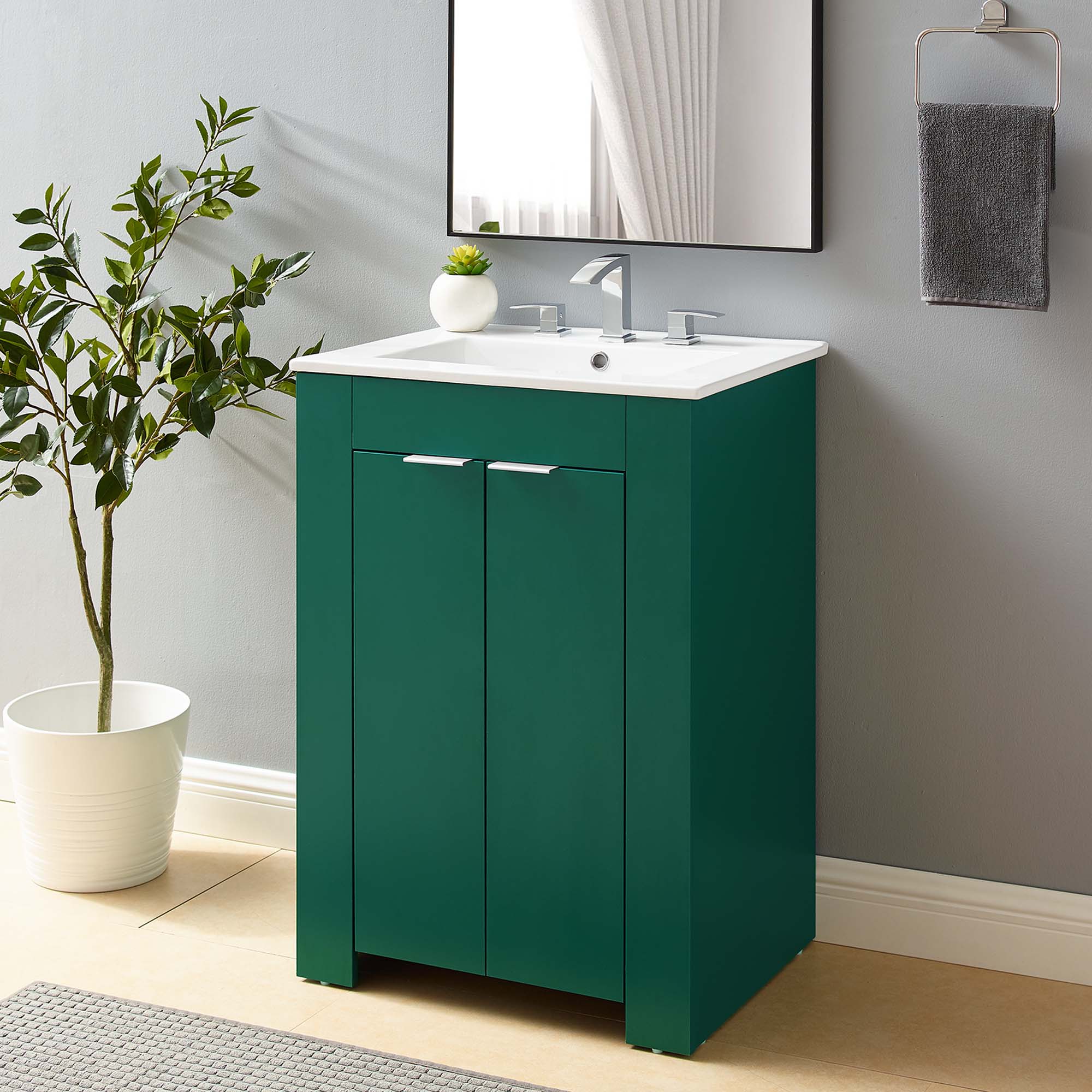 Maybelle Bathroom Vanity Basin Included by Modway