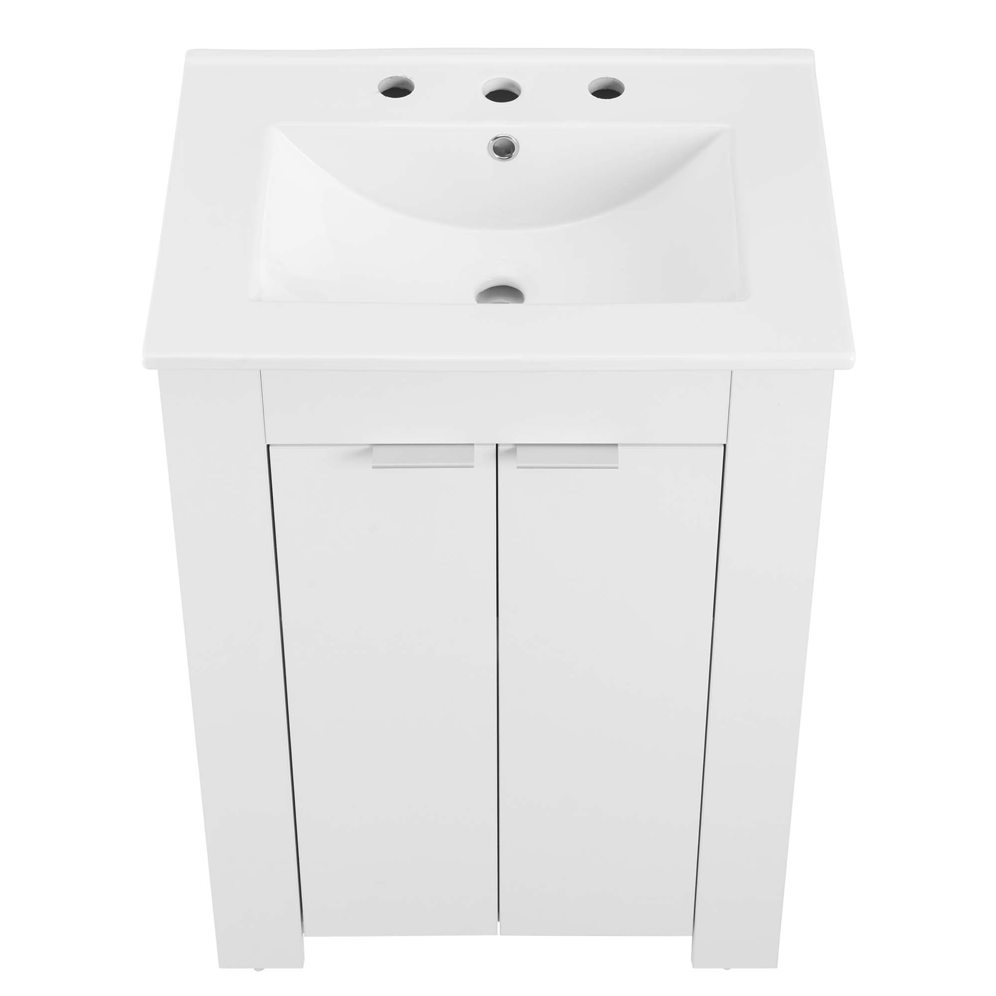 Maybelle Bathroom Vanity Basin Included by Modway
