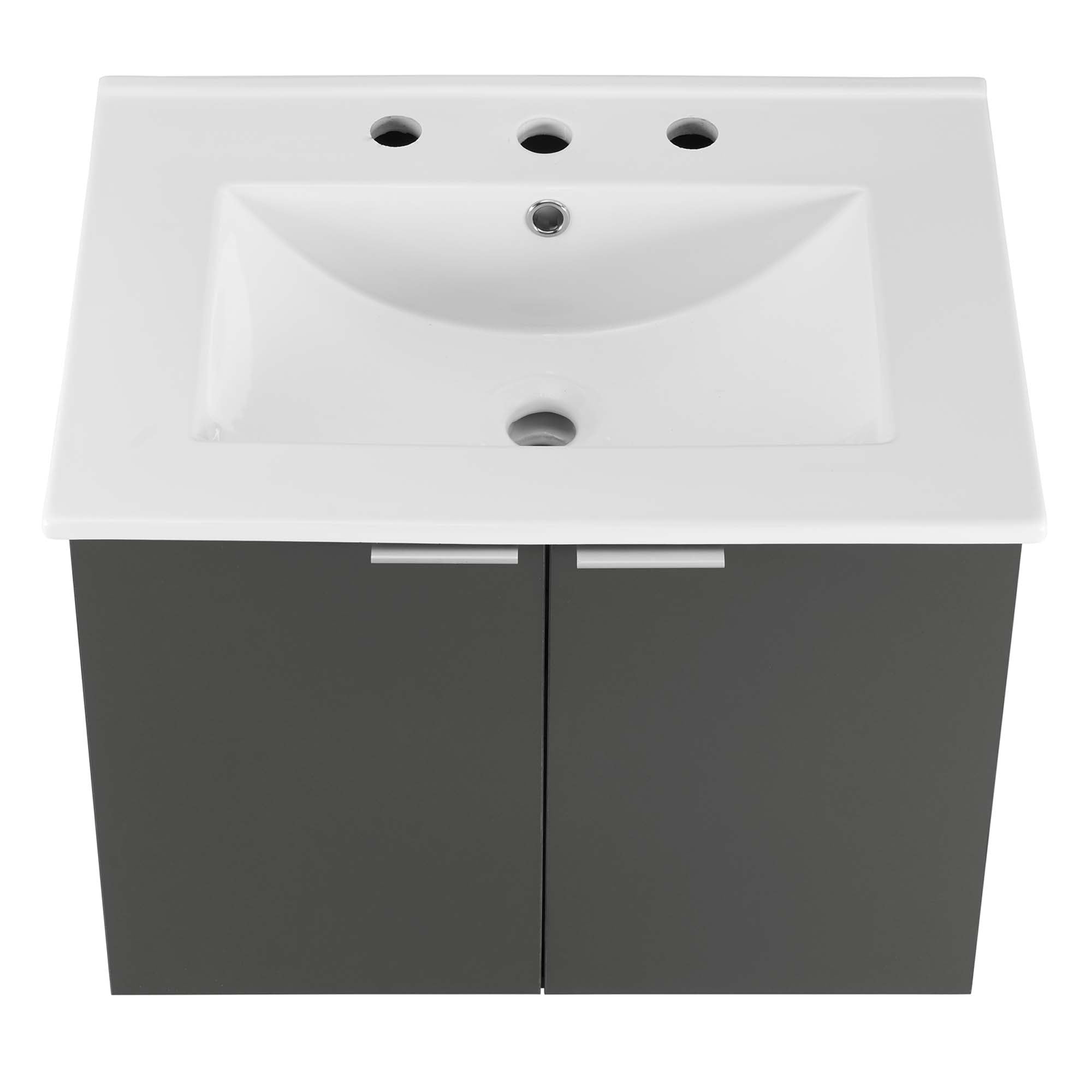 Maybelle Wall-Mount Bathroom Vanity Basin Included by Modway