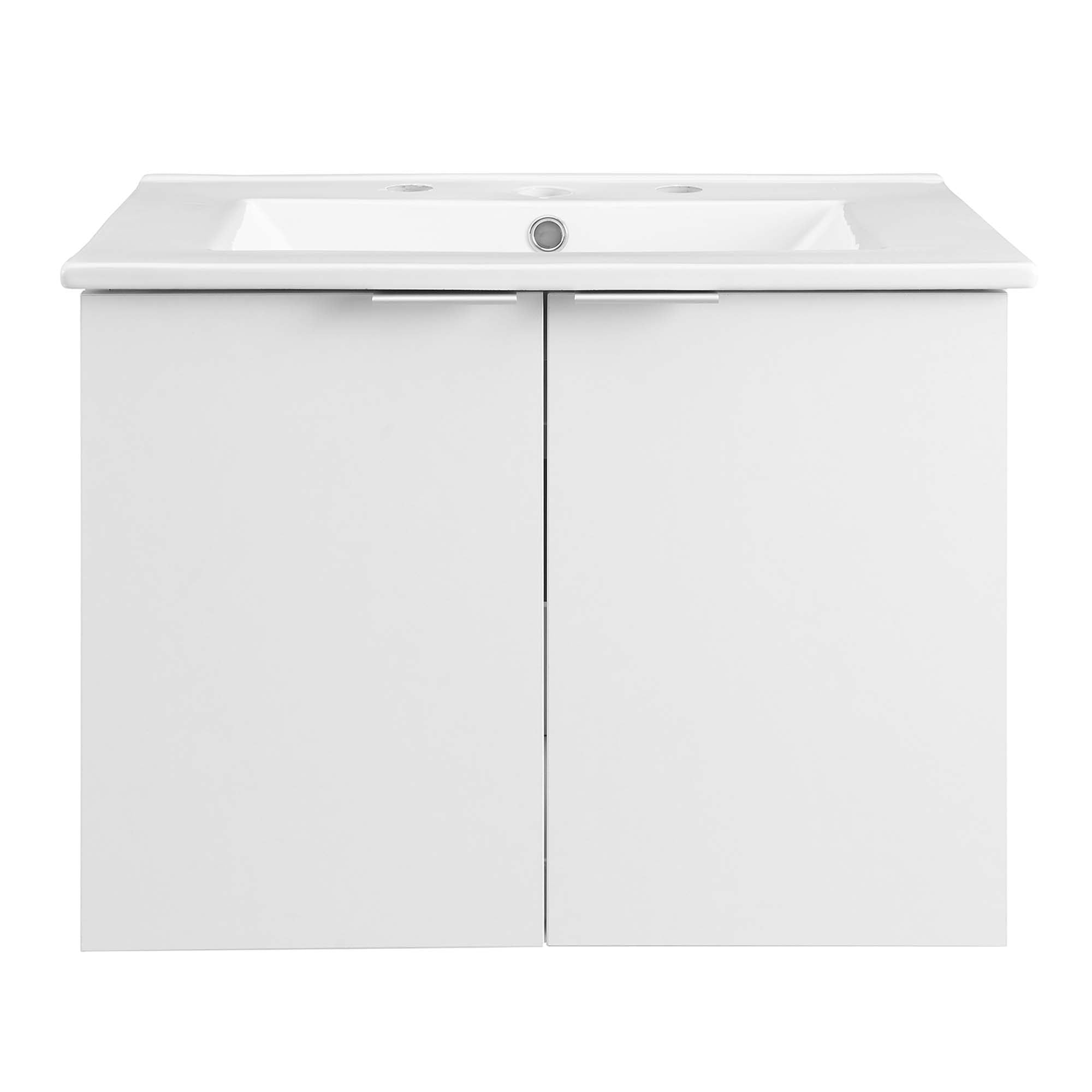 Maybelle Wall-Mount Bathroom Vanity Basin Included by Modway
