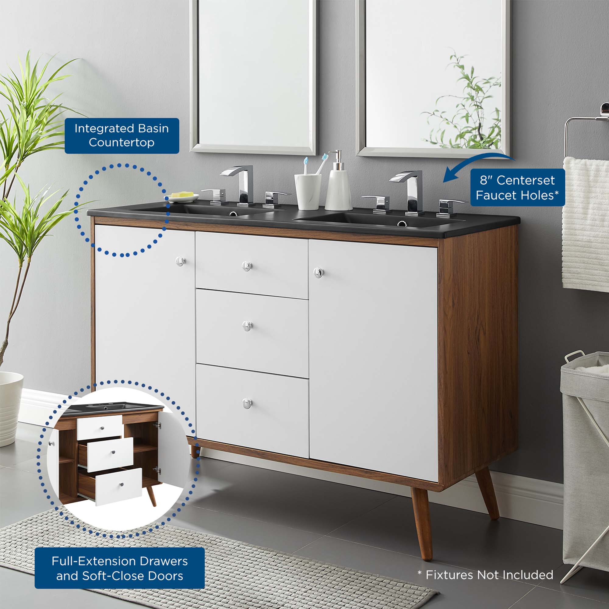 Transmit Bathroom Vanity Basin Included by Modway
