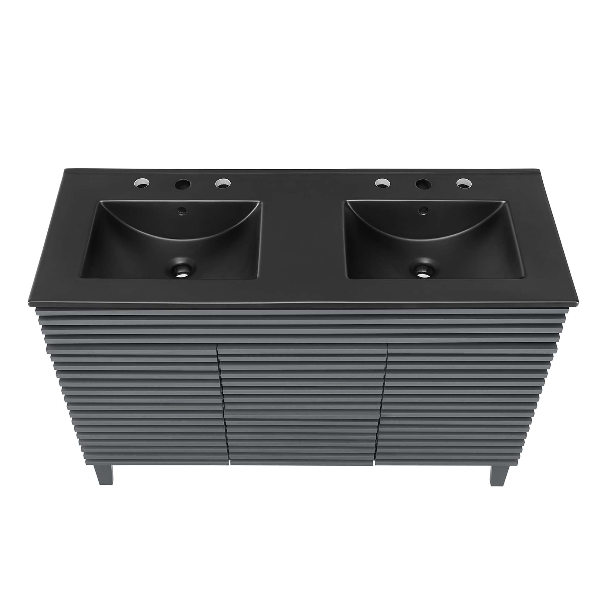 Render 48" Bathroom Vanity with Black Basin Included by Modway