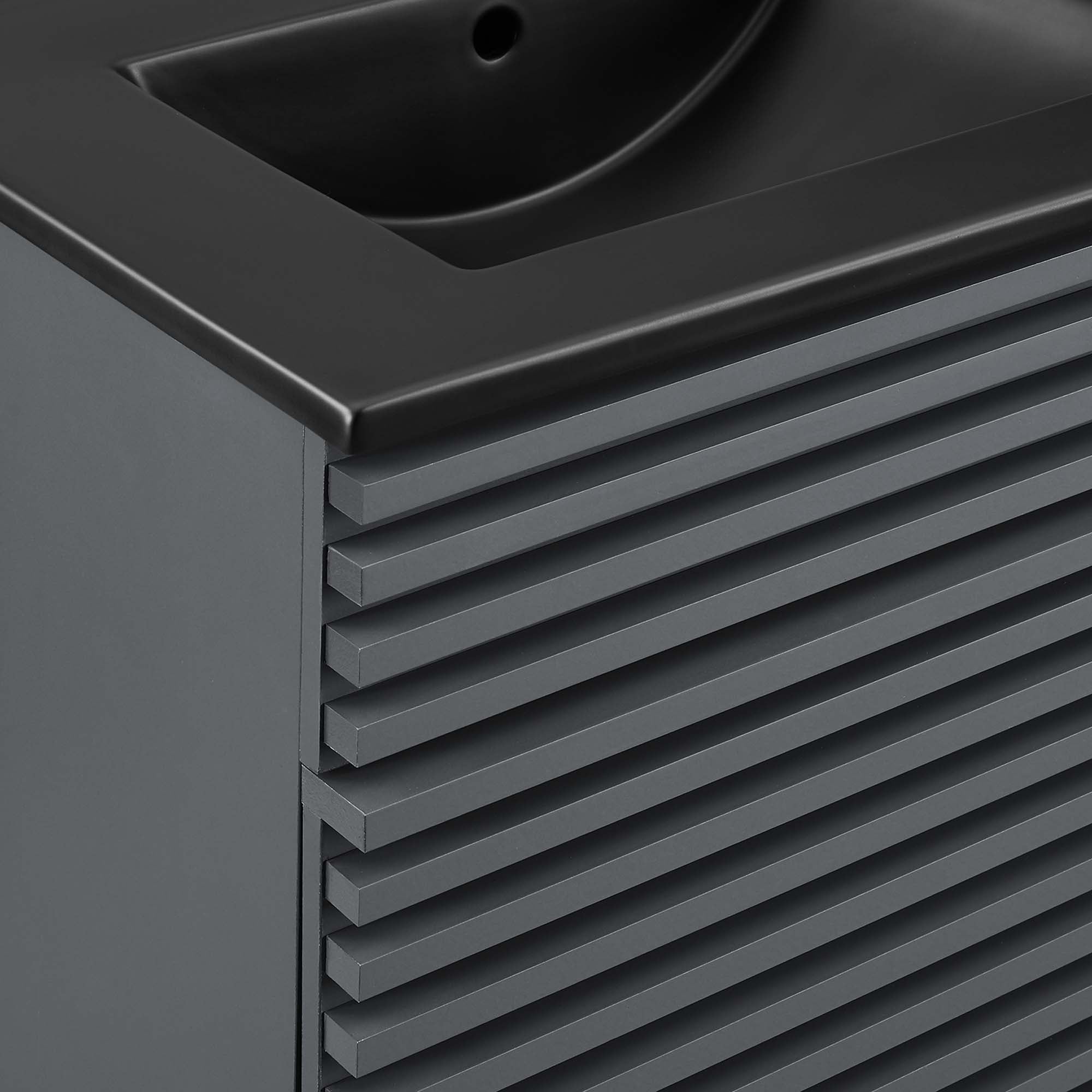 Render 48" Bathroom Vanity with Black Basin Included by Modway