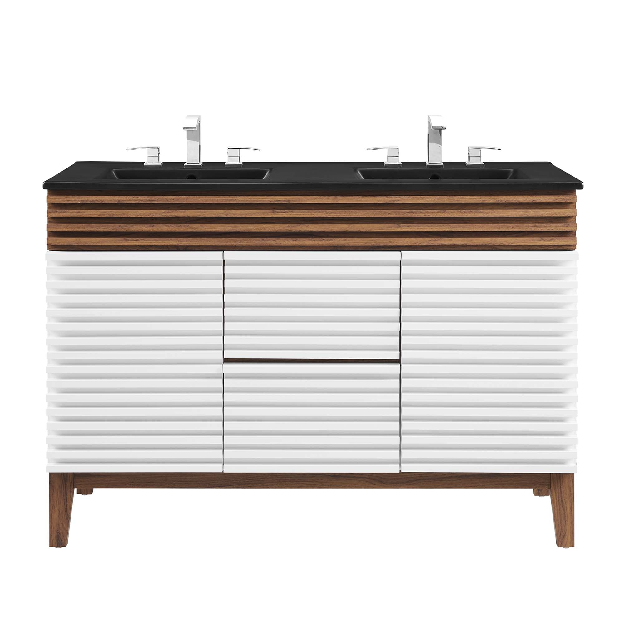 Render 48" Bathroom Vanity with Black Basin Included by Modway
