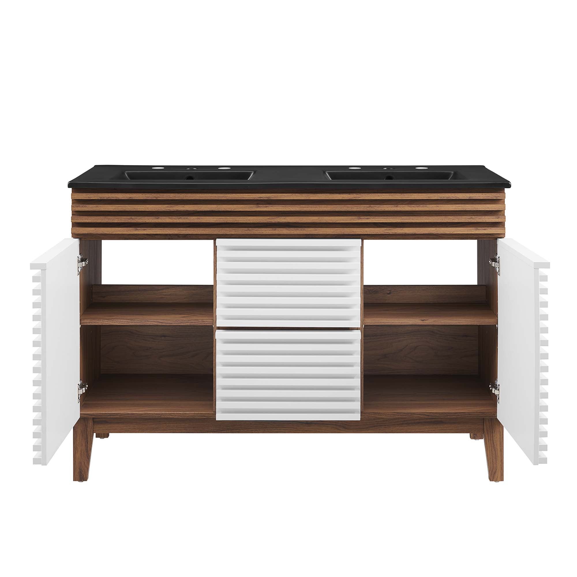 Render 48" Bathroom Vanity with Black Basin Included by Modway