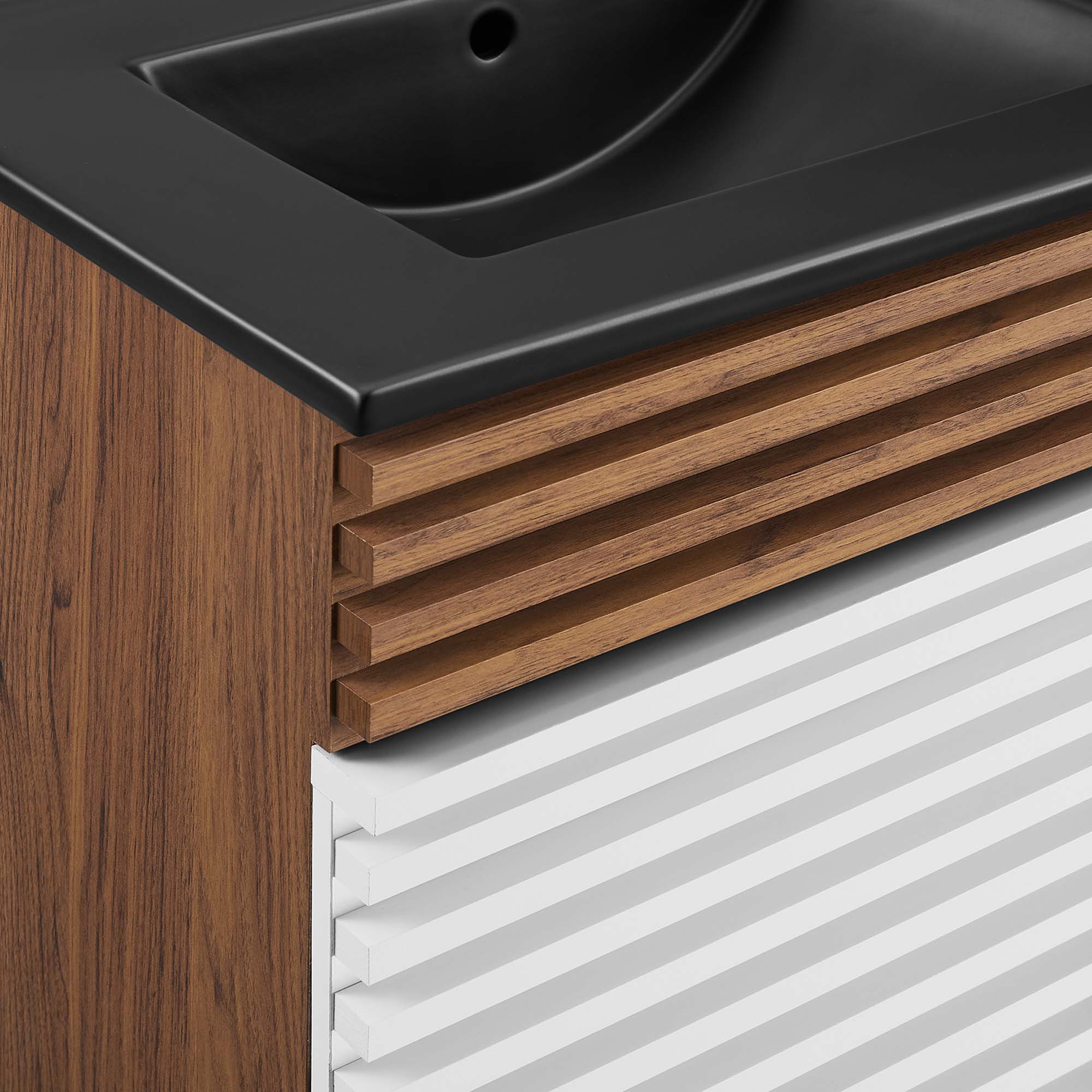 Render 48" Bathroom Vanity with Black Basin Included by Modway