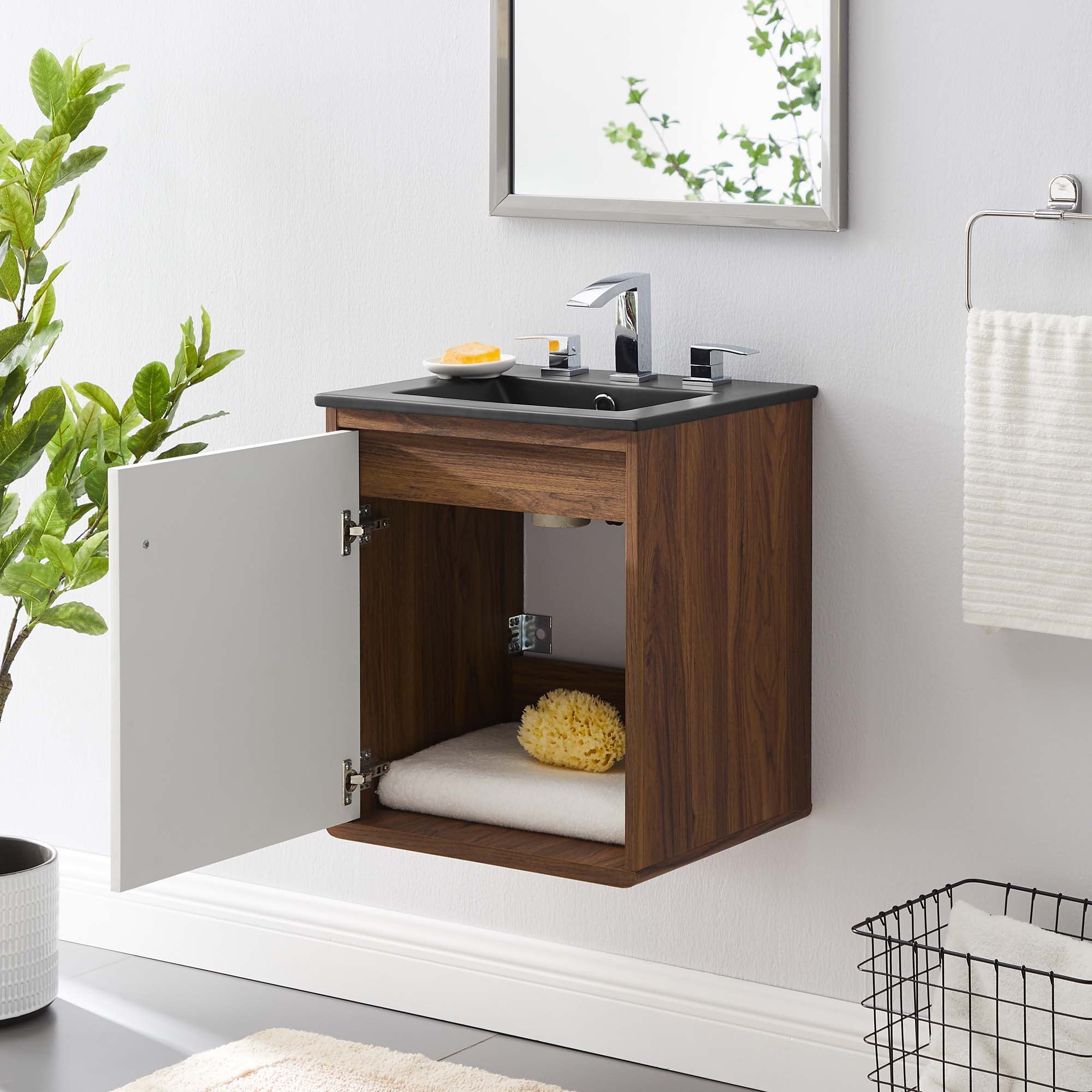Transmit Wall-Mount Bathroom Vanity Basin Included by Modway