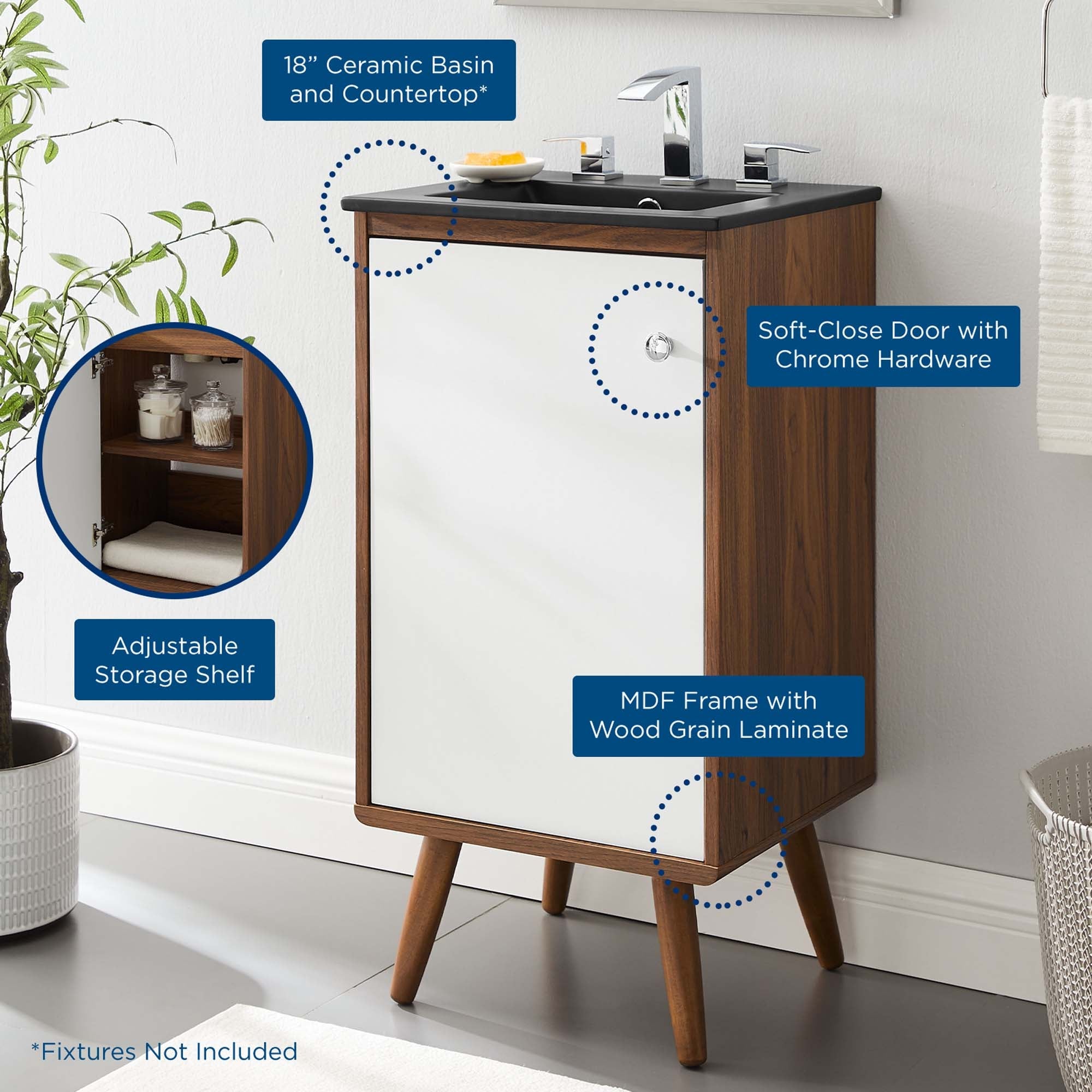 Transmit Bathroom Vanity Basin Included by Modway