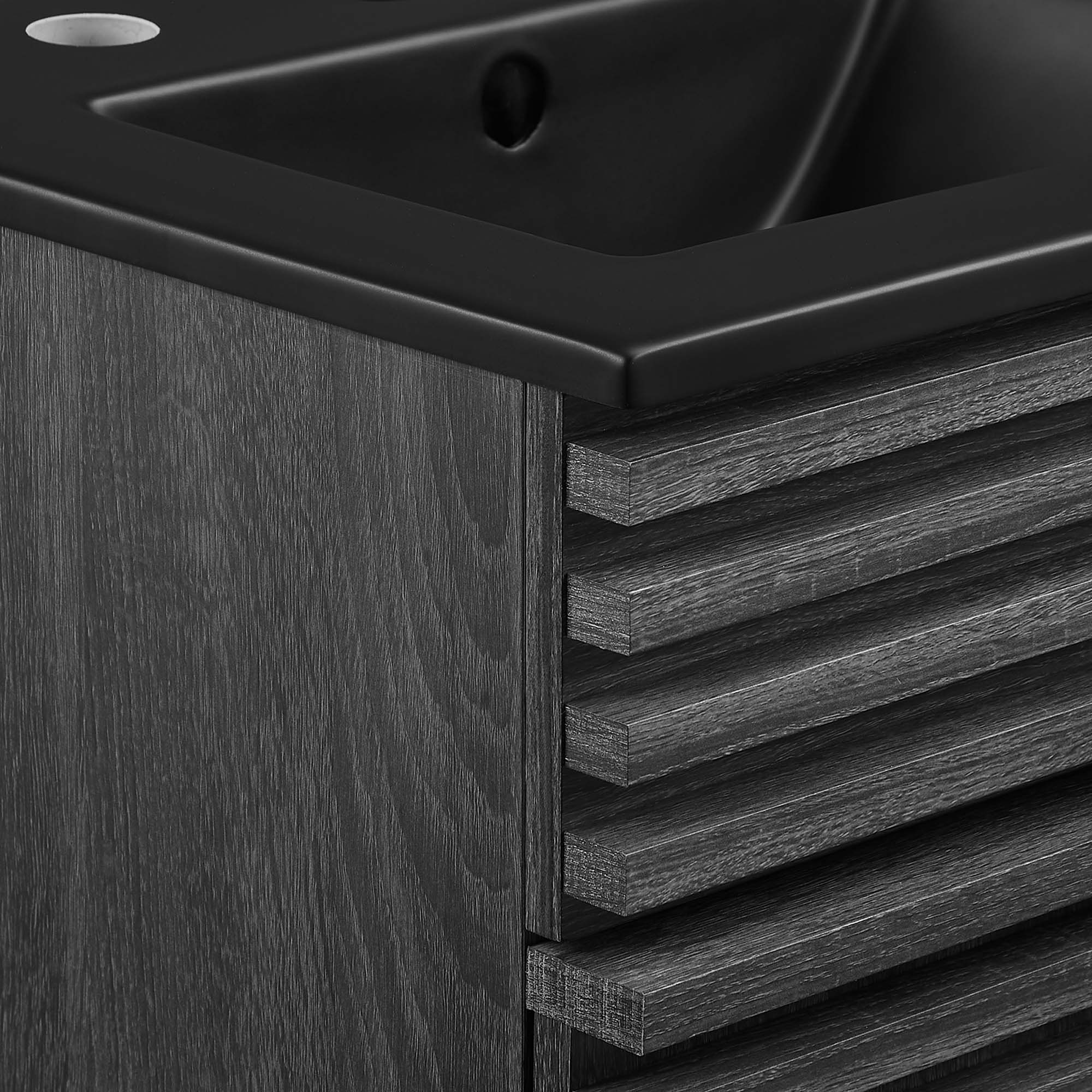 Render Bathroom Vanity with Black Basin Included by Modway