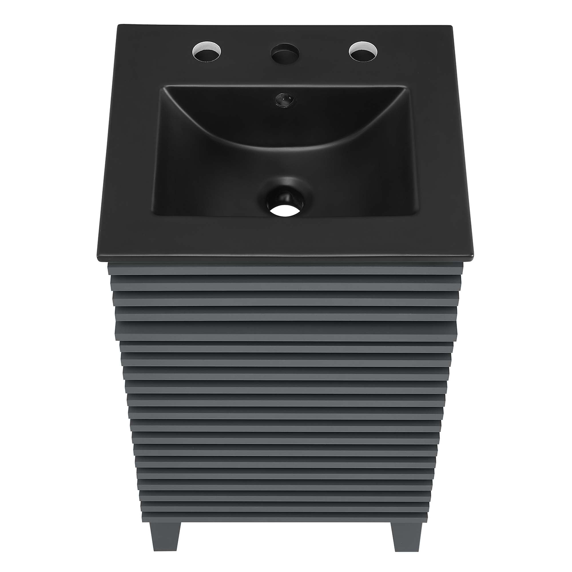 Render Bathroom Vanity with Black Basin Included by Modway