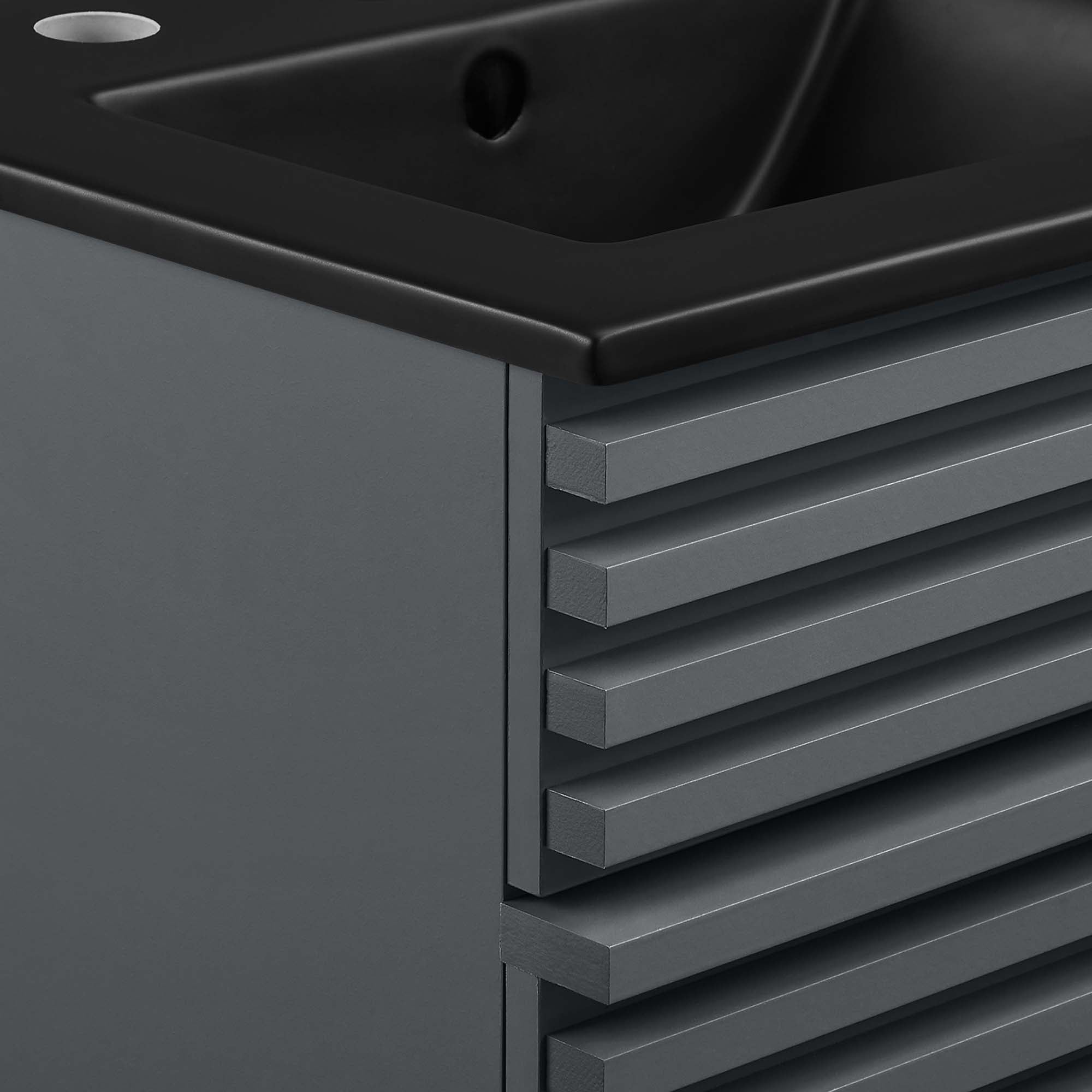 Render Bathroom Vanity with Black Basin Included by Modway