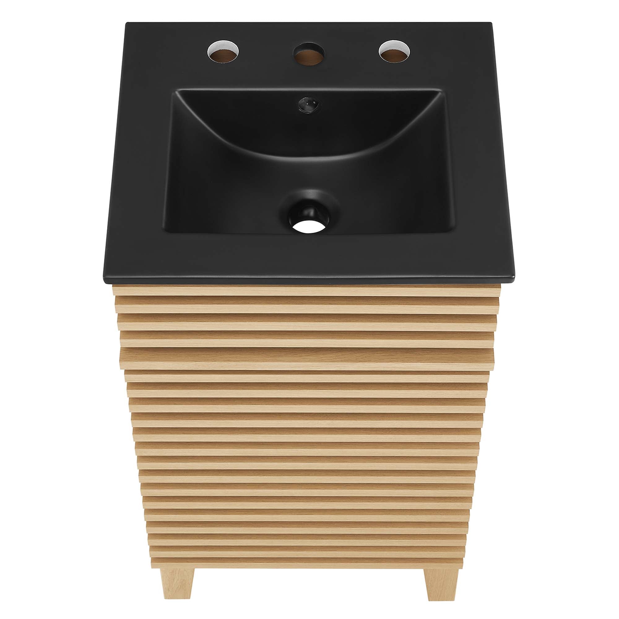 Render Bathroom Vanity with Black Basin Included by Modway