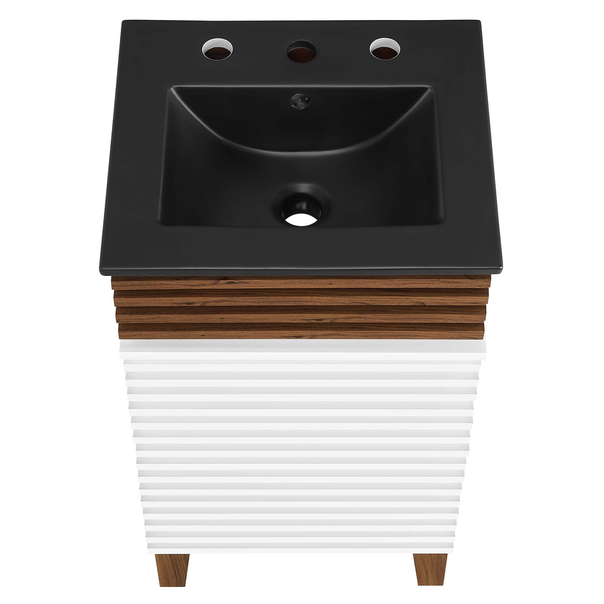 Render Bathroom Vanity with Black Basin Included by Modway