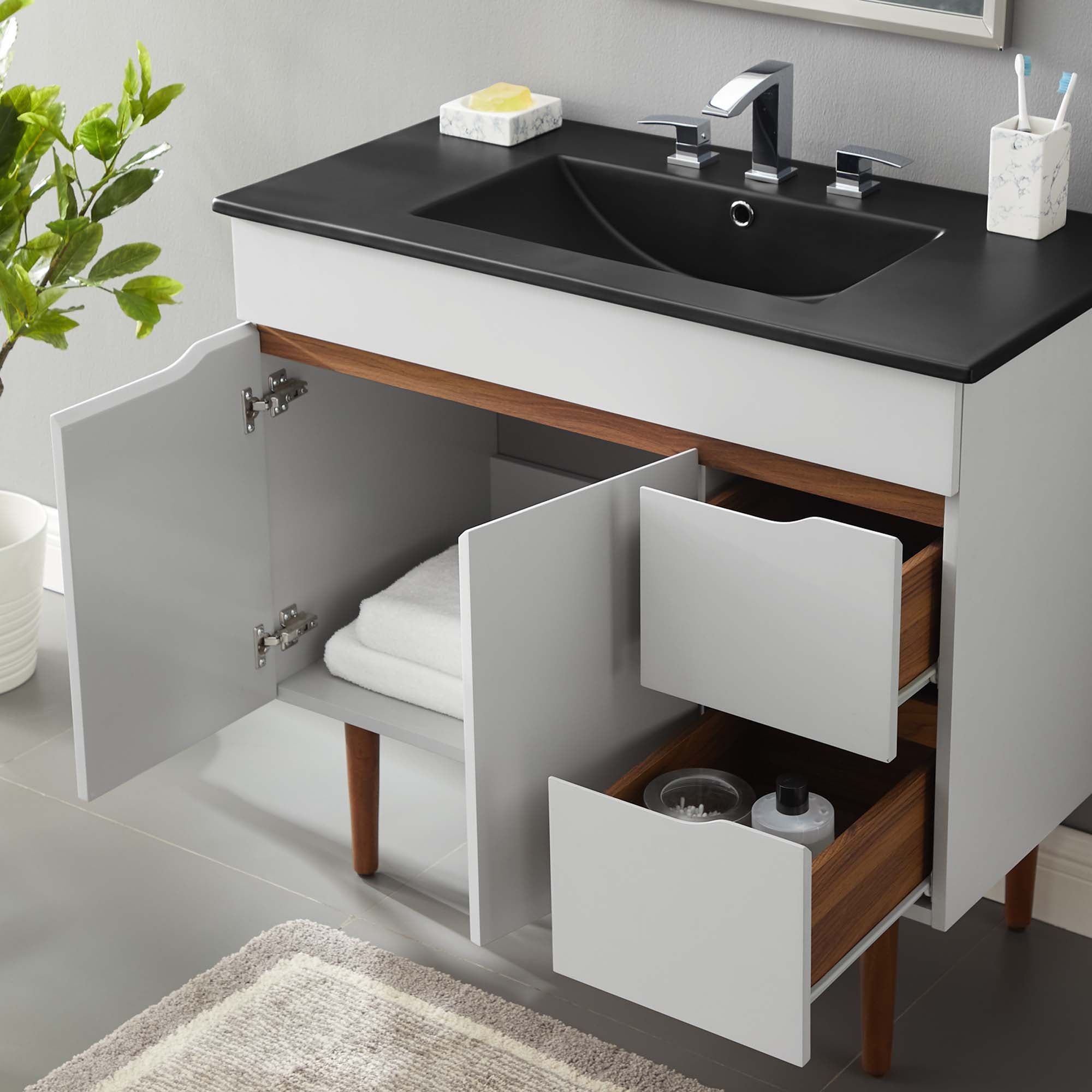 Harvest Bathroom Vanity Basin Included by Modway