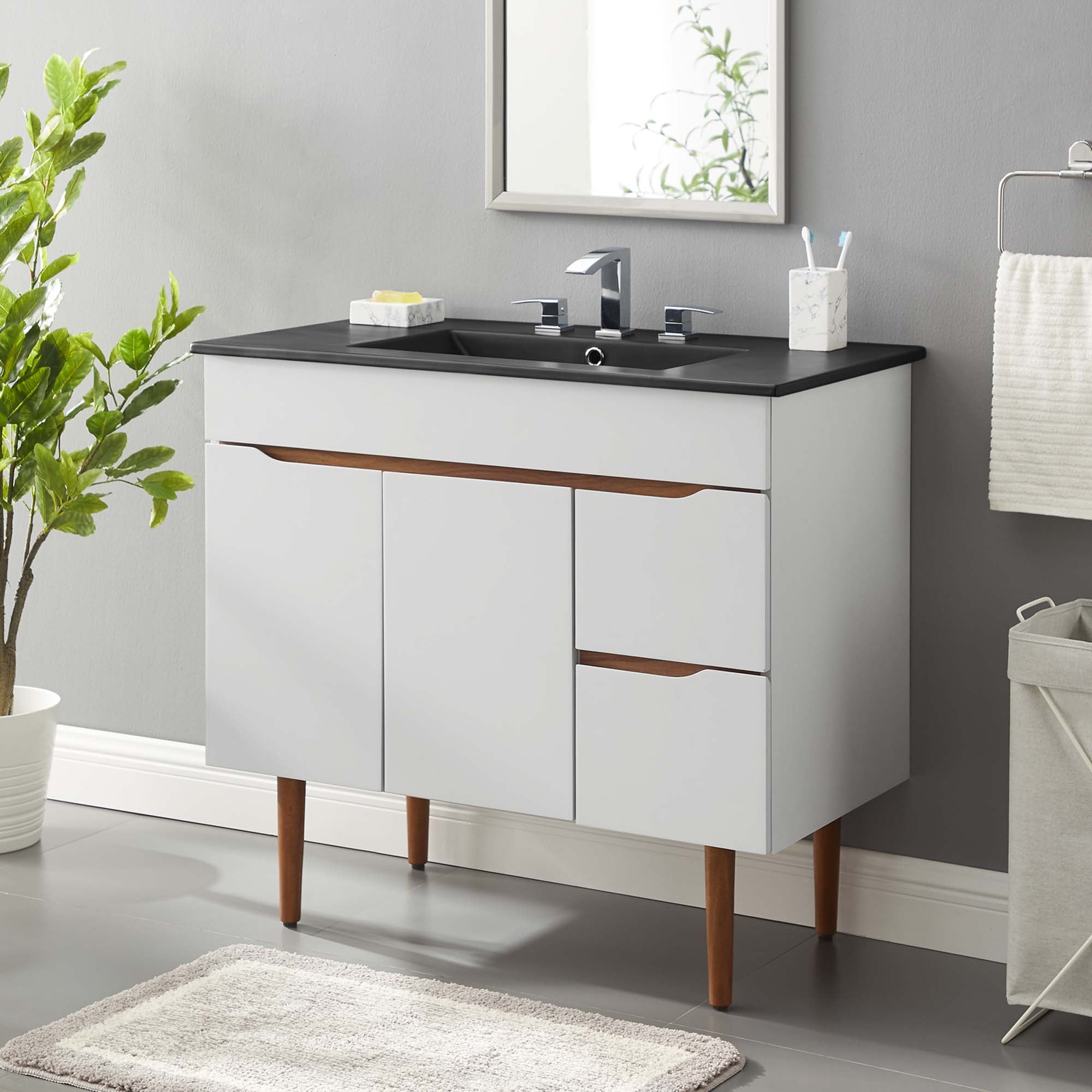 Harvest Bathroom Vanity Basin Included by Modway