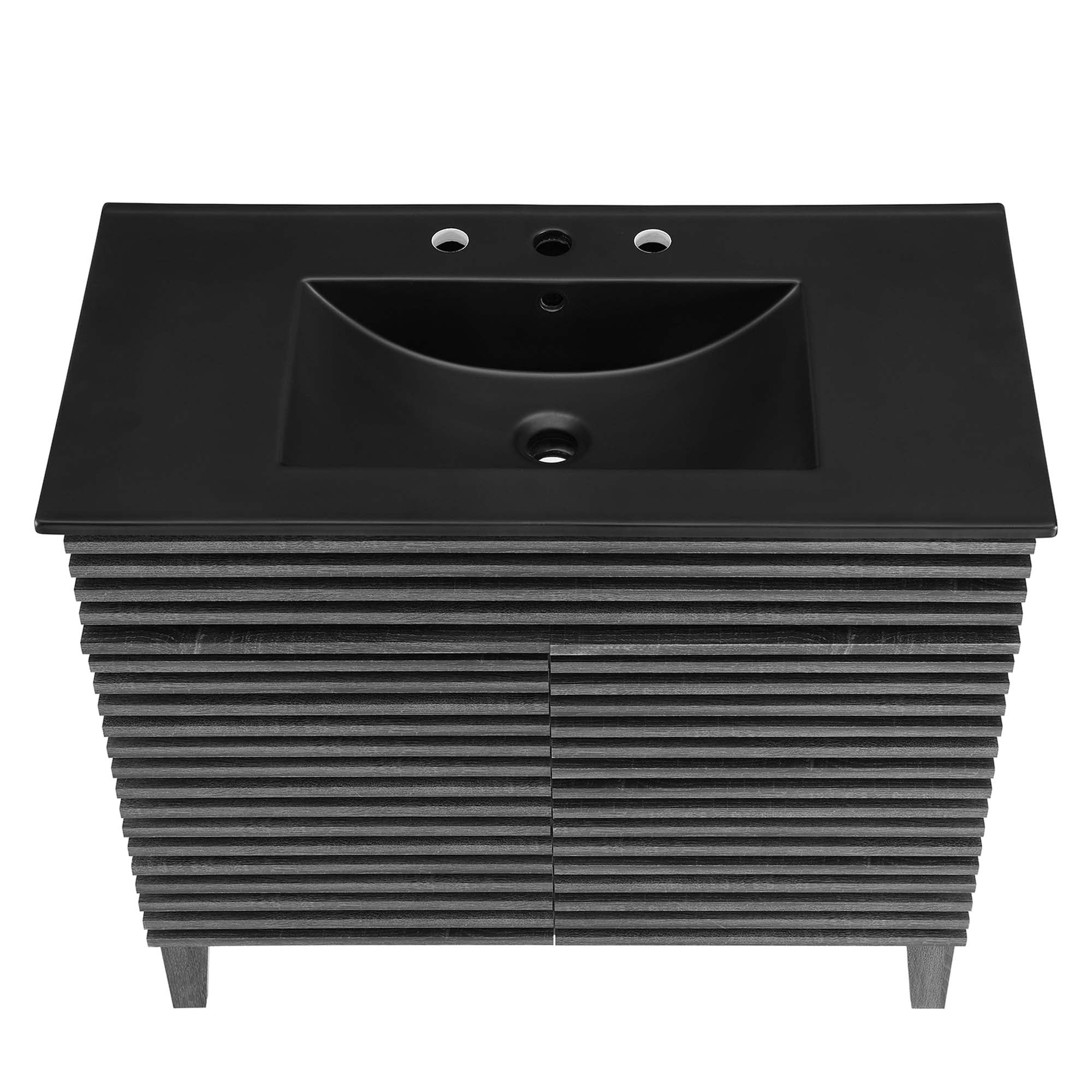 Render Bathroom Vanity with Black Basin Included by Modway