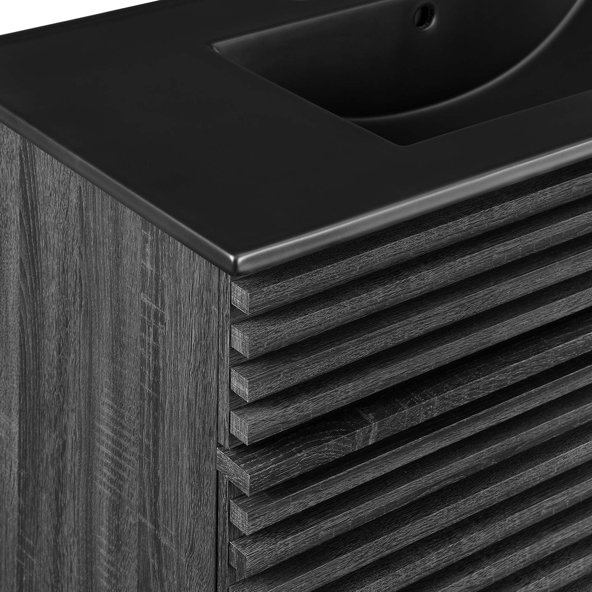 Render Bathroom Vanity with Black Basin Included by Modway