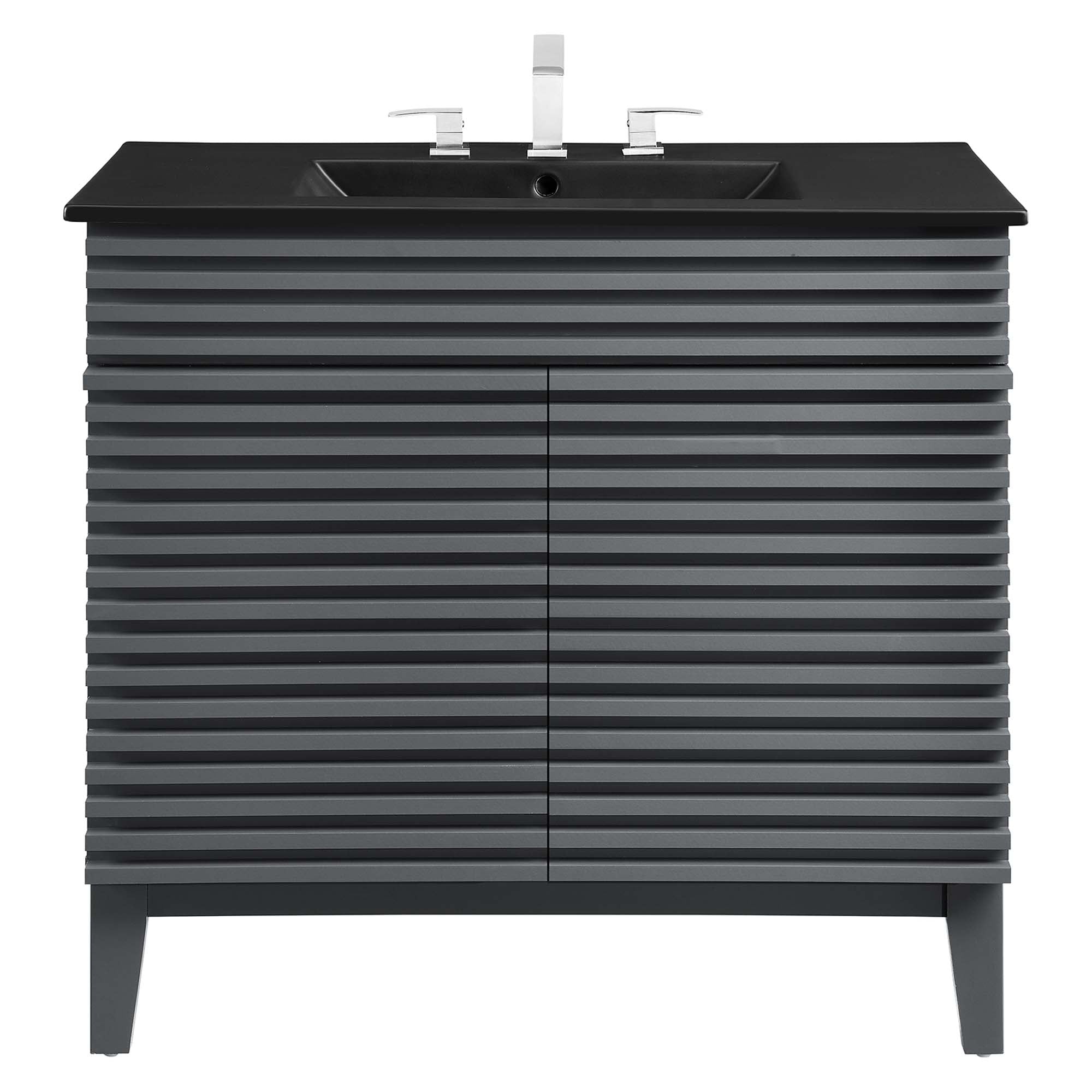 Render Bathroom Vanity with Black Basin Included by Modway