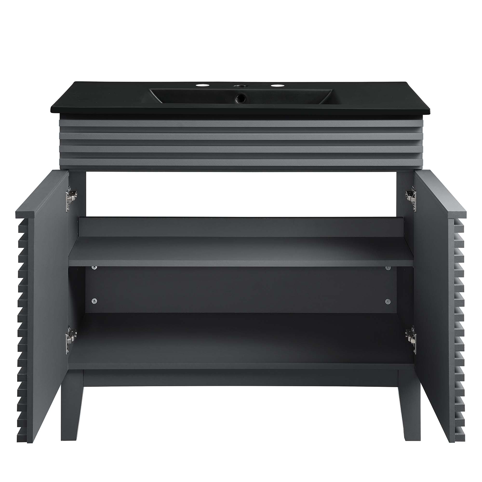 Render Bathroom Vanity with Black Basin Included by Modway