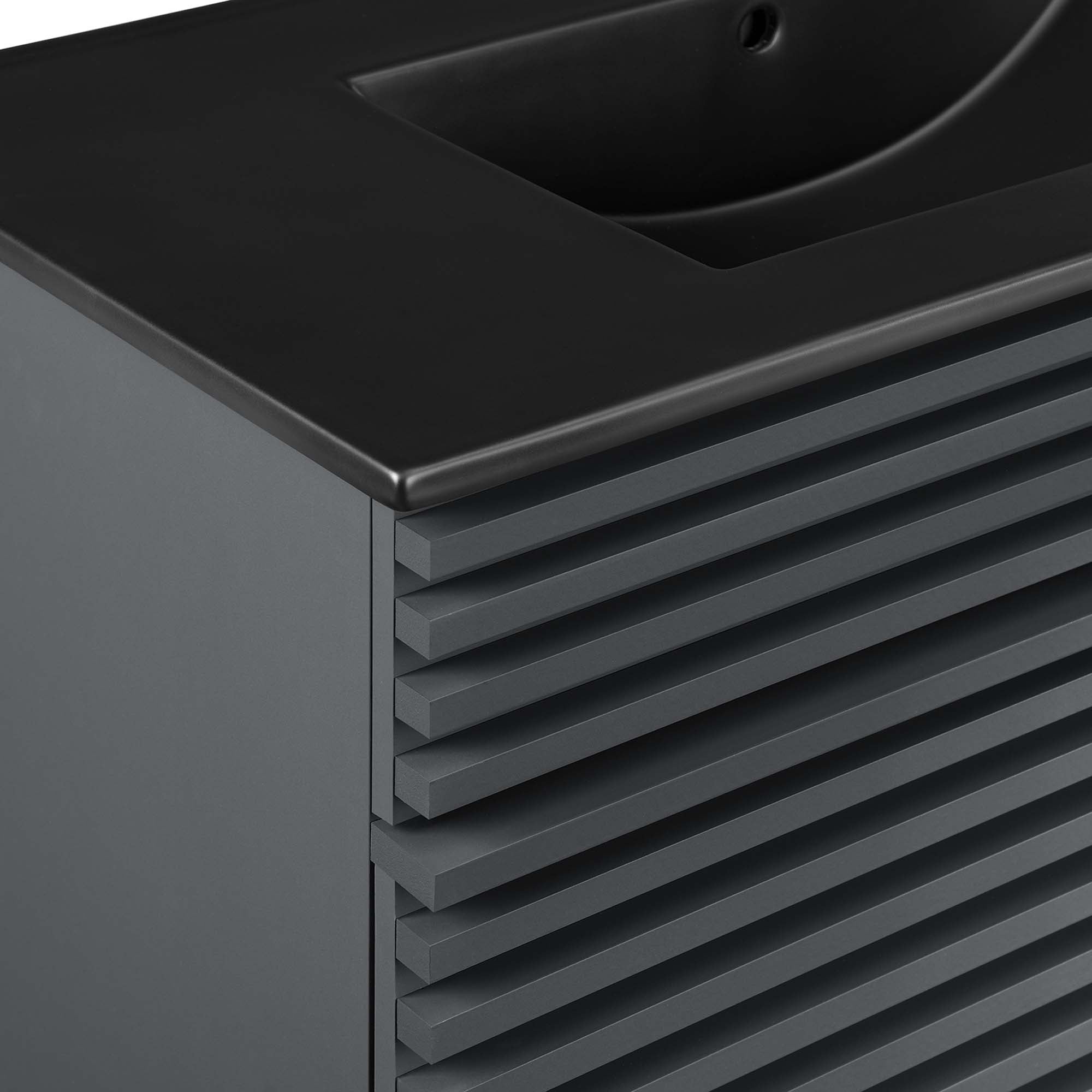 Render Bathroom Vanity with Black Basin Included by Modway