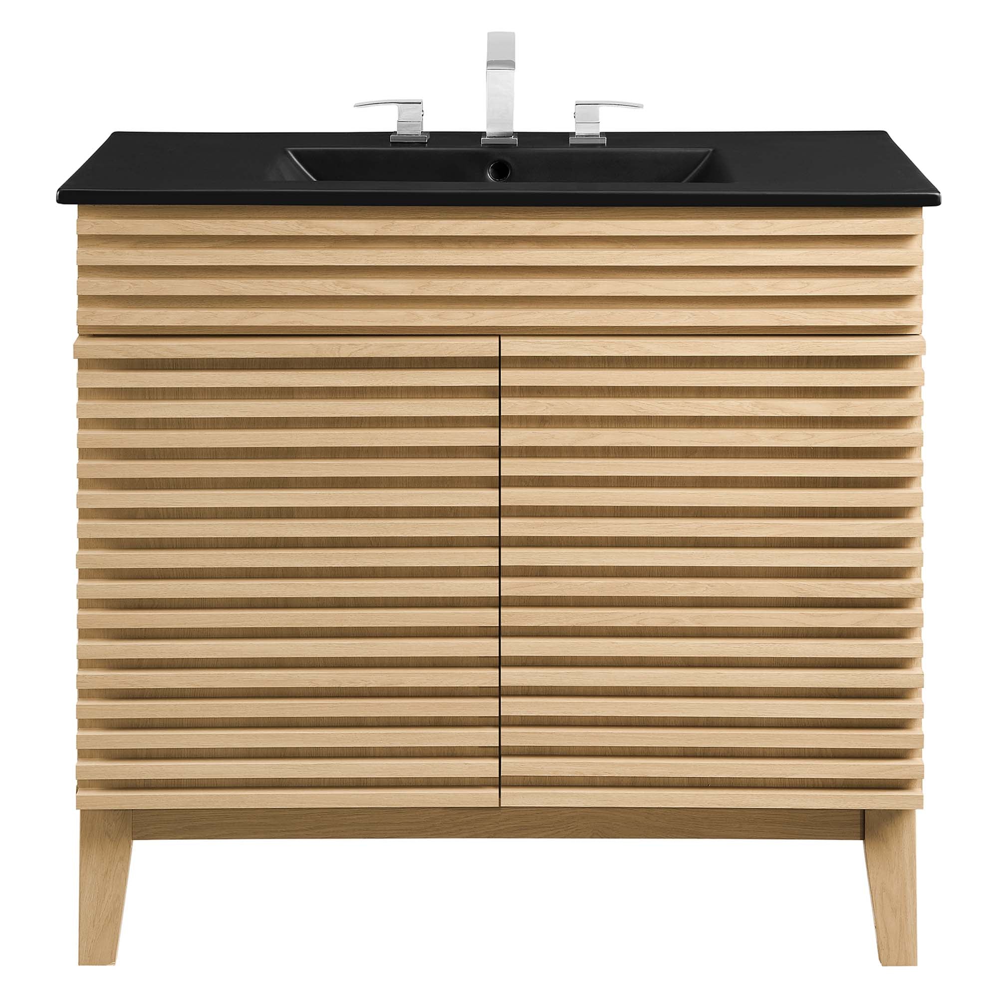 Render Bathroom Vanity with Black Basin Included by Modway