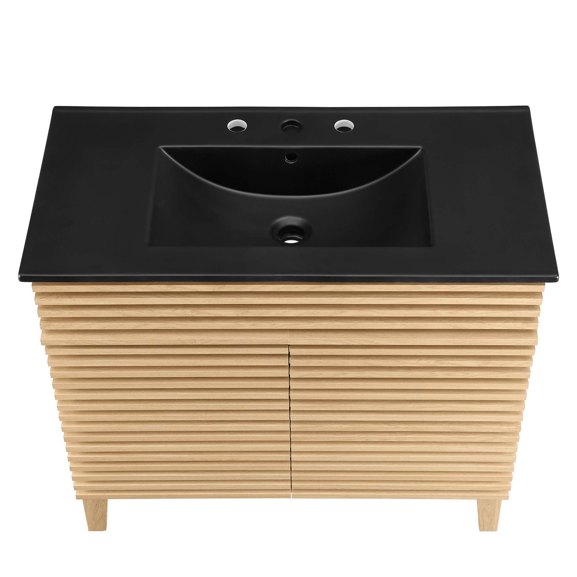 Render Bathroom Vanity with Black Basin Included by Modway