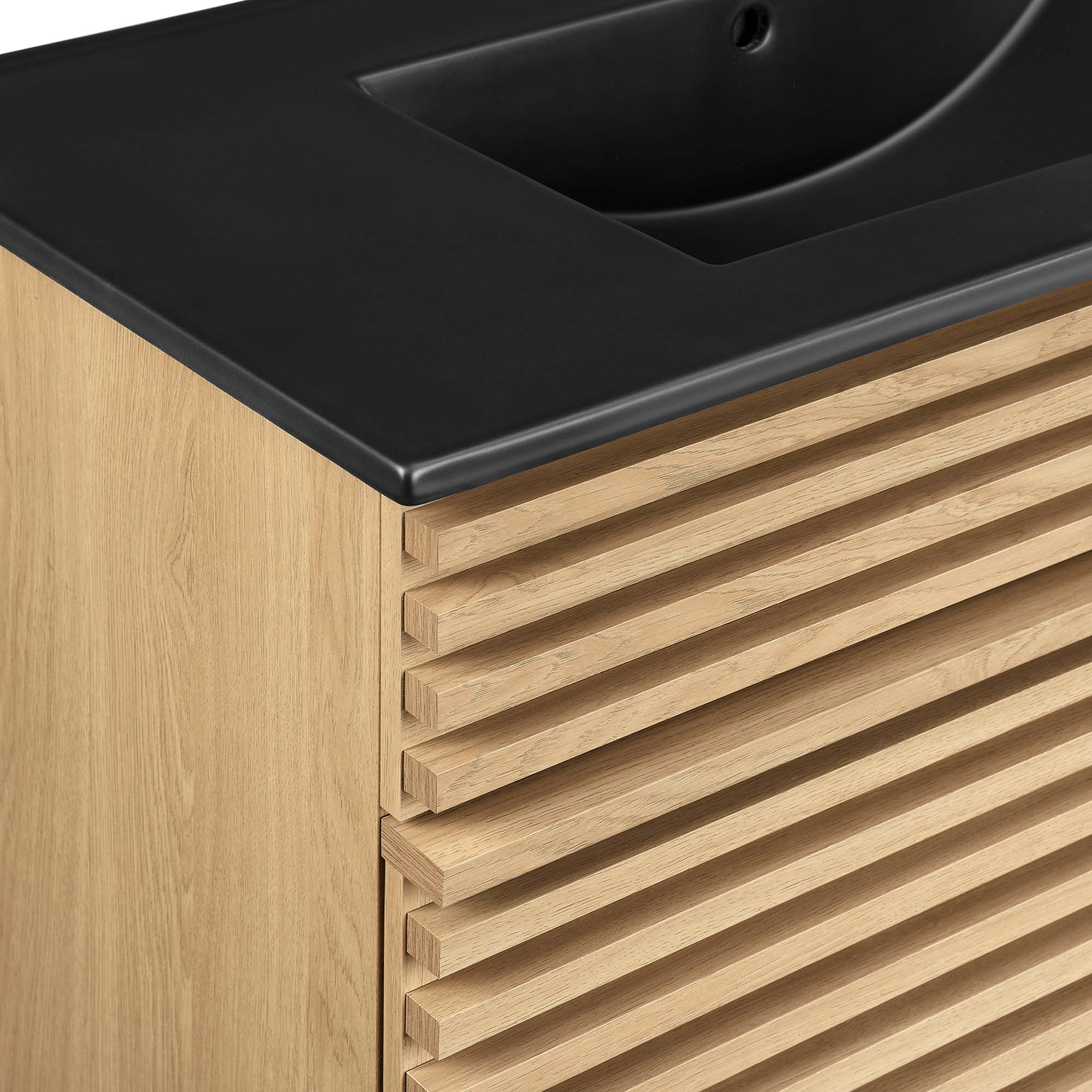 Render Bathroom Vanity with Black Basin Included by Modway