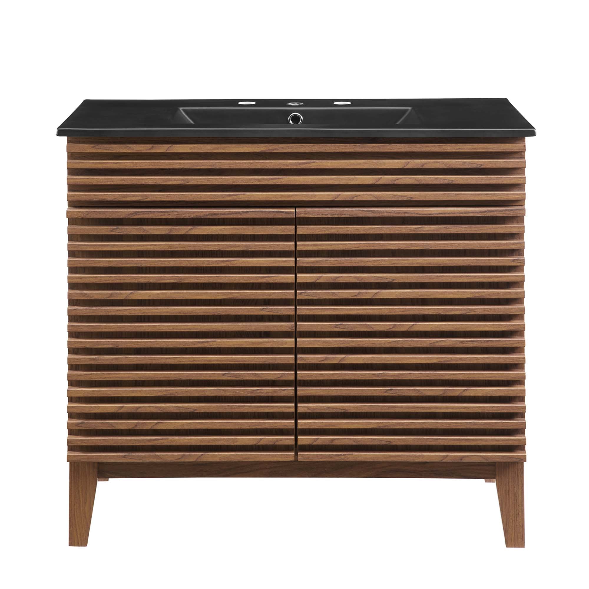 Render Bathroom Vanity with Black Basin Included by Modway