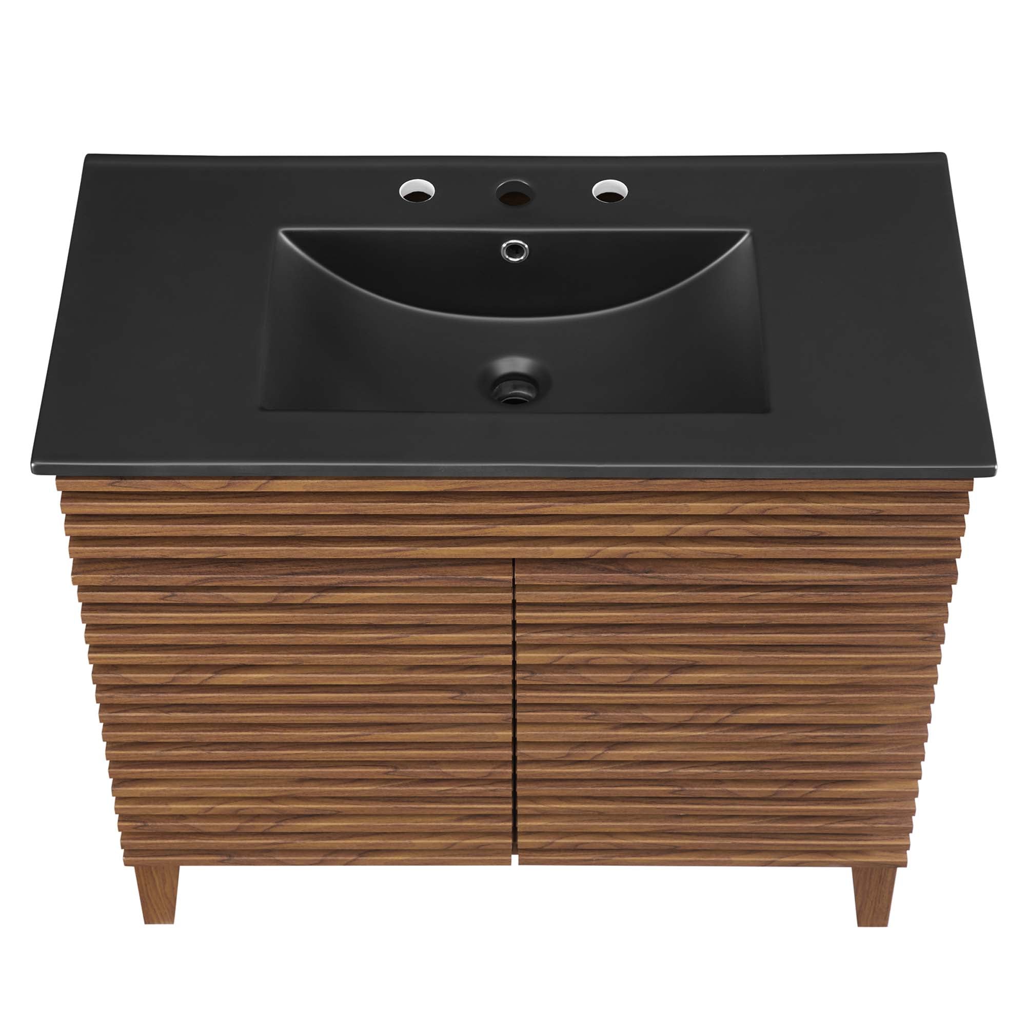 Render Bathroom Vanity with Black Basin Included by Modway