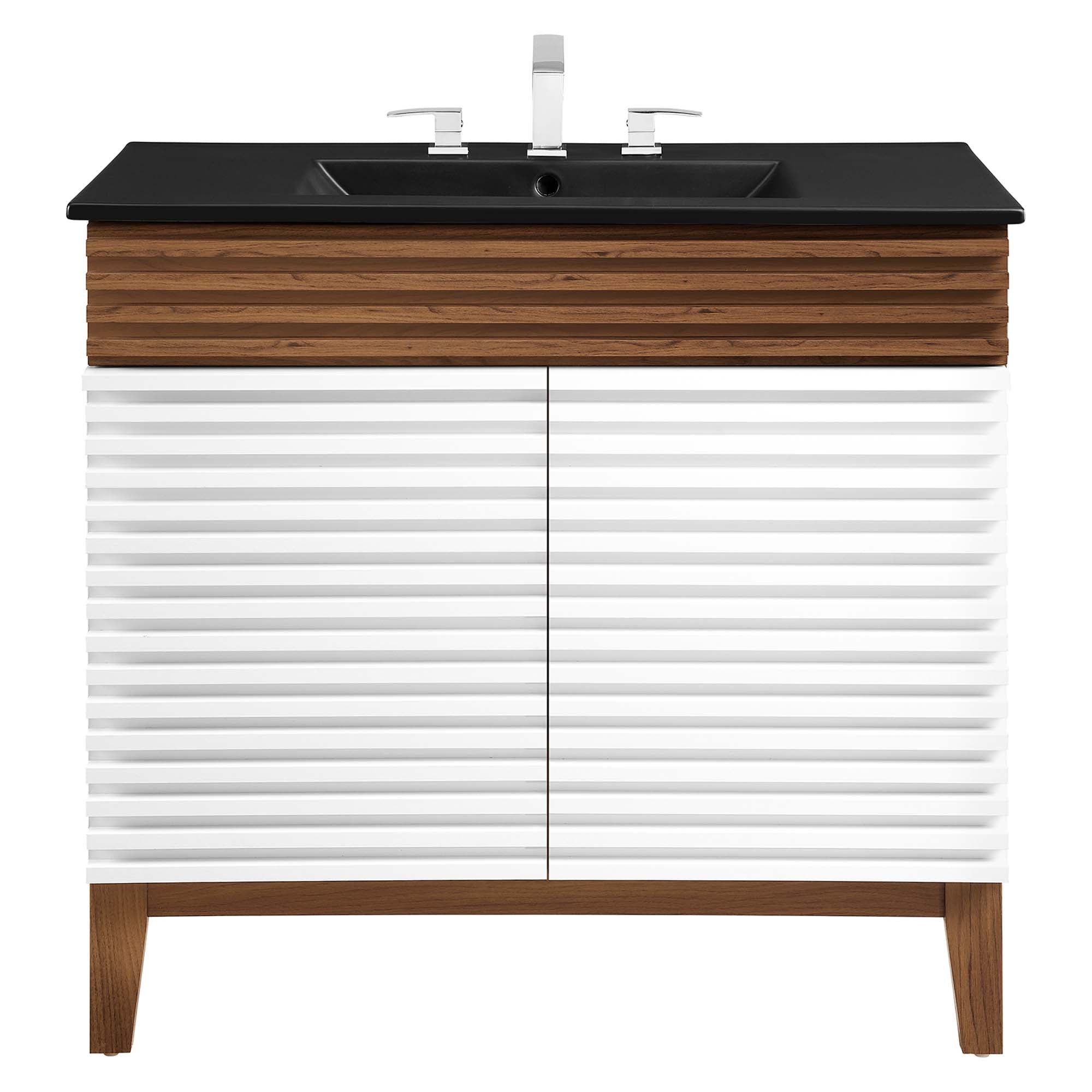 Render Bathroom Vanity with Black Basin Included by Modway