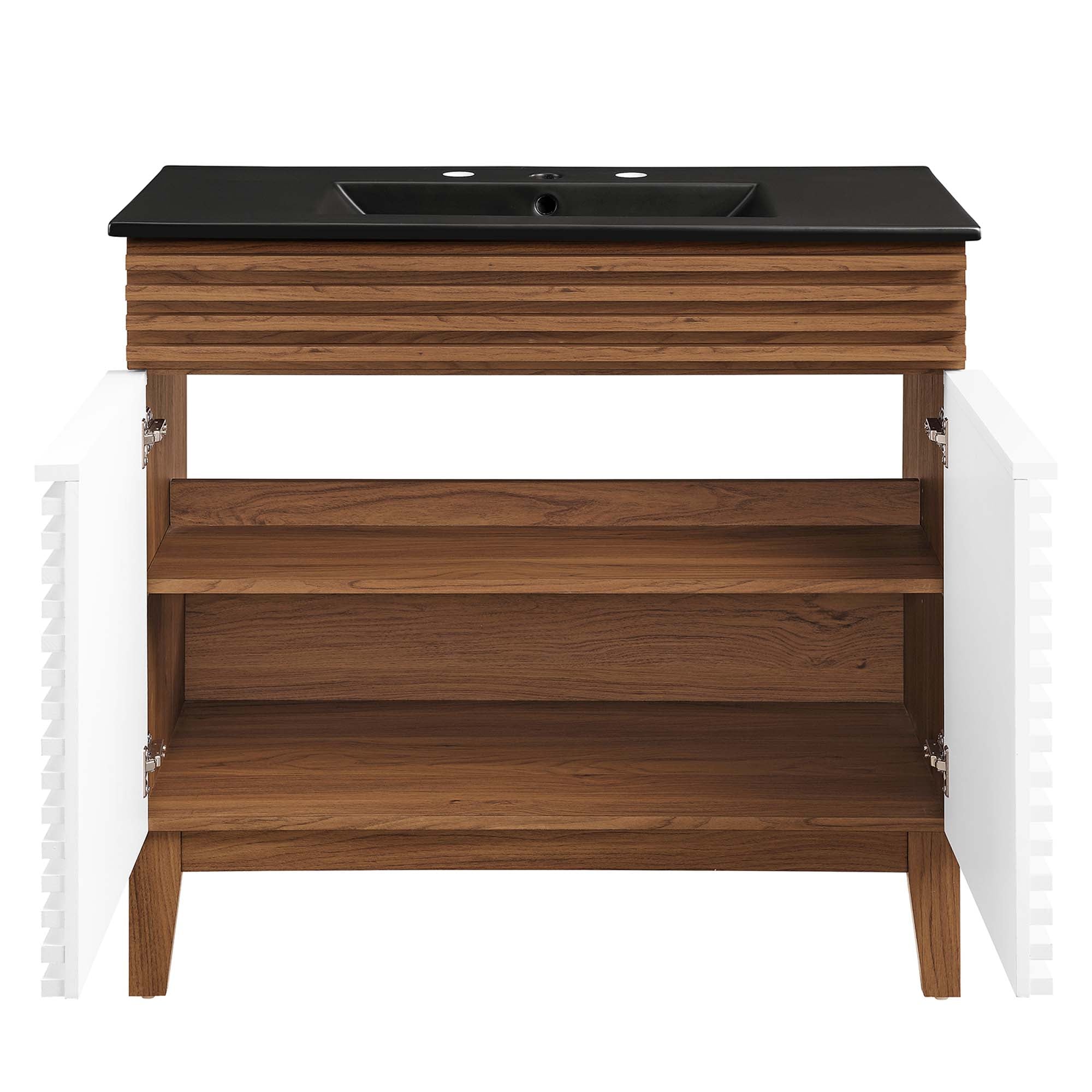 Render Bathroom Vanity with Black Basin Included by Modway