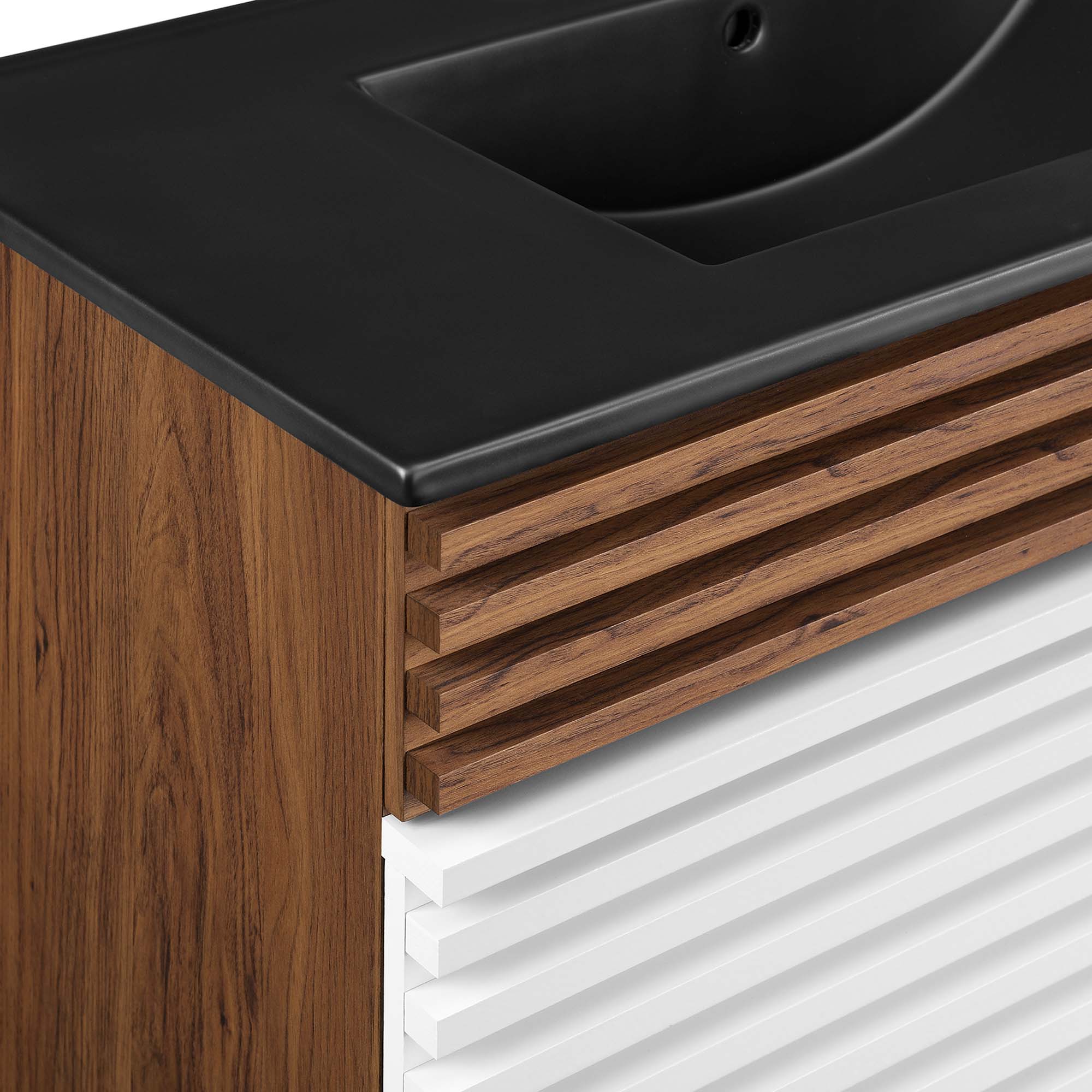 Render Bathroom Vanity with Black Basin Included by Modway