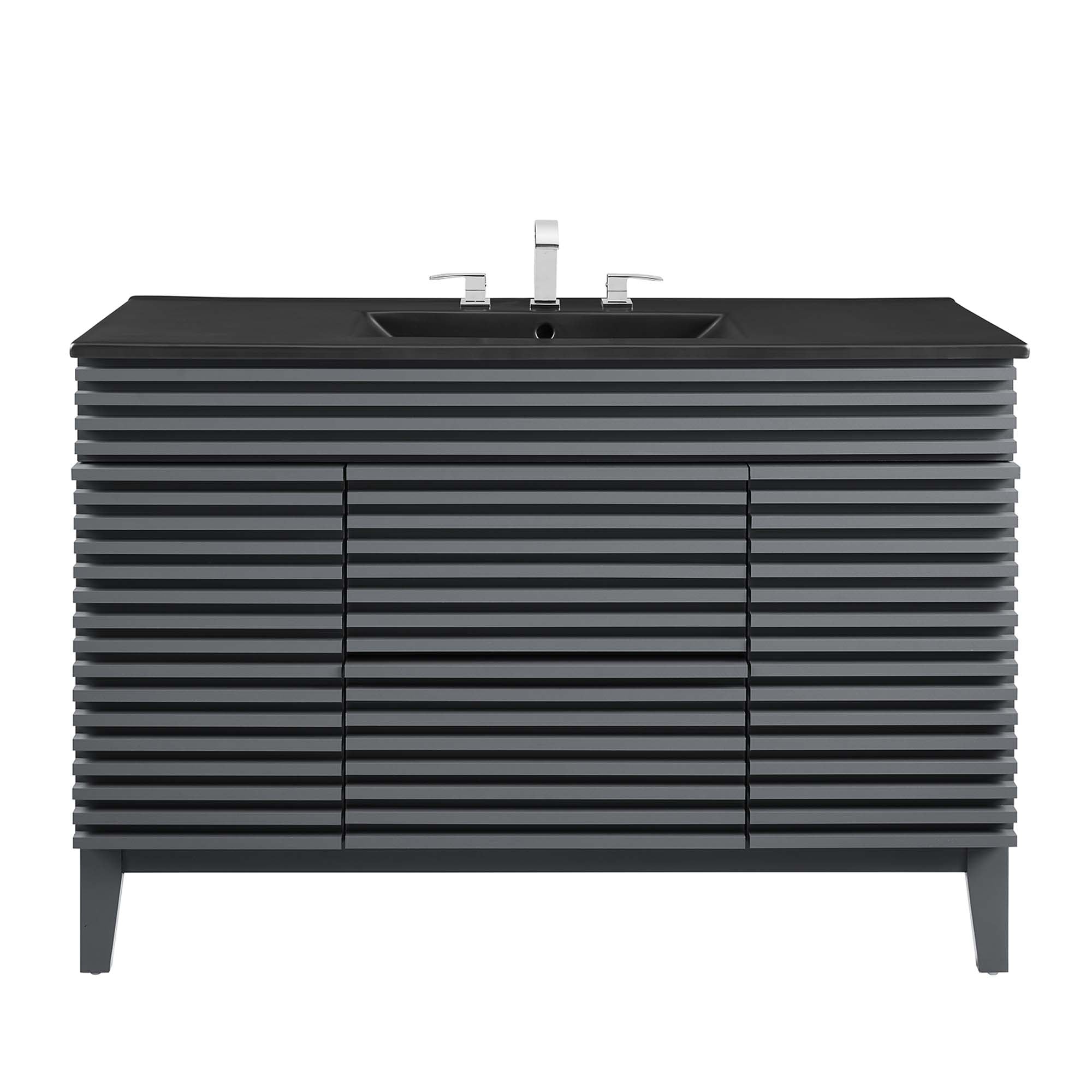 Render 48" Bathroom Vanity with Black Basin Included by Modway