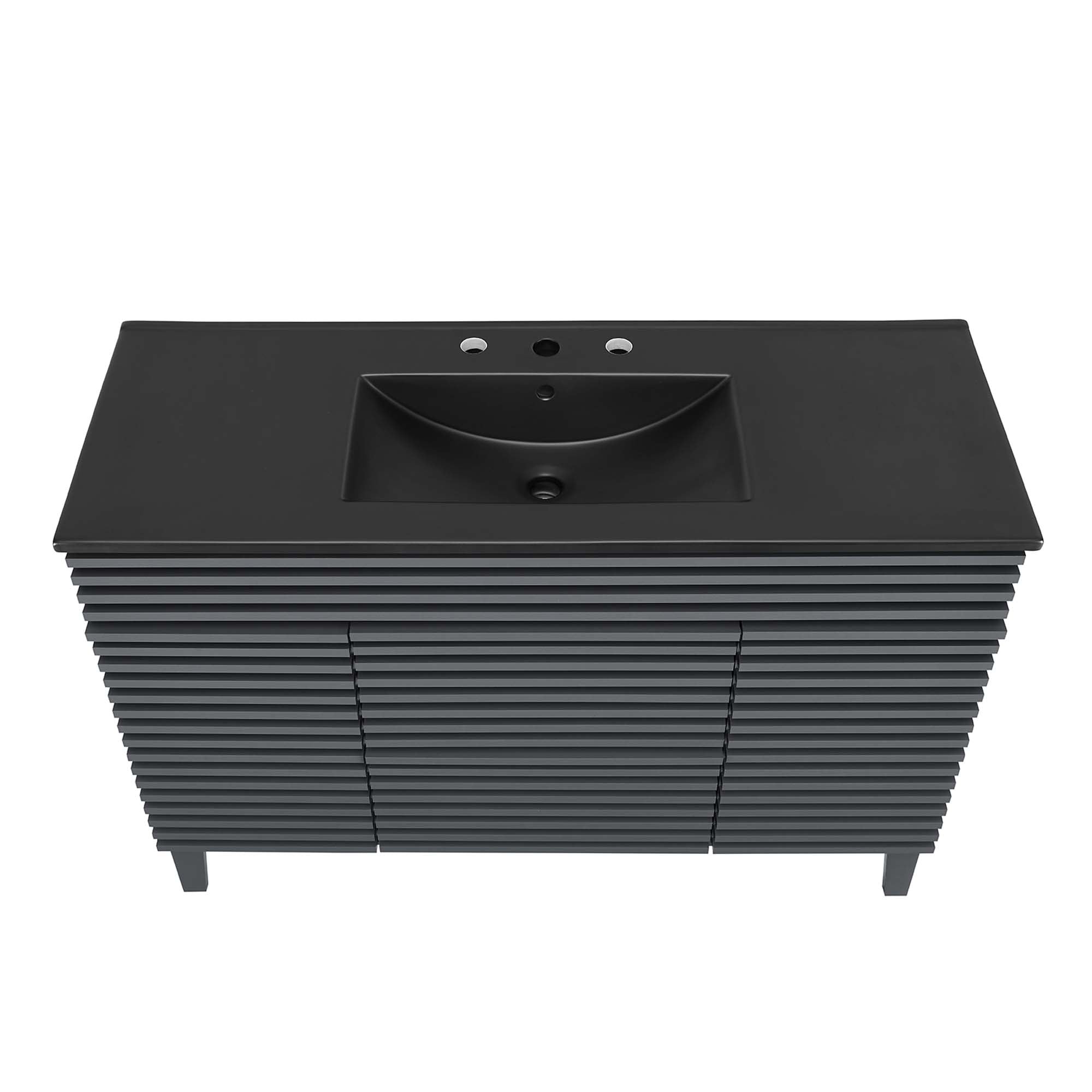 Render 48" Bathroom Vanity with Black Basin Included by Modway