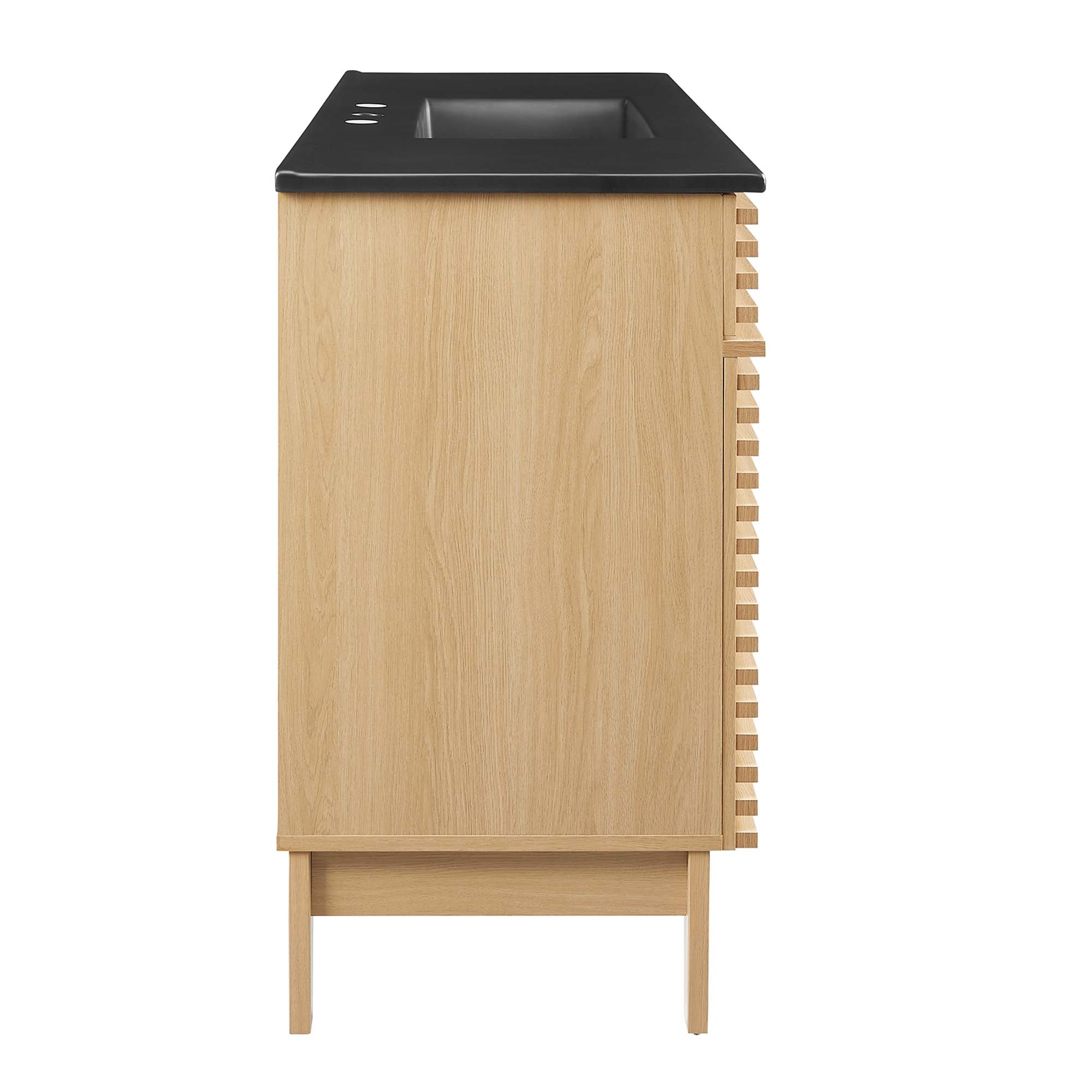 Render 48" Bathroom Vanity with Black Basin Included by Modway