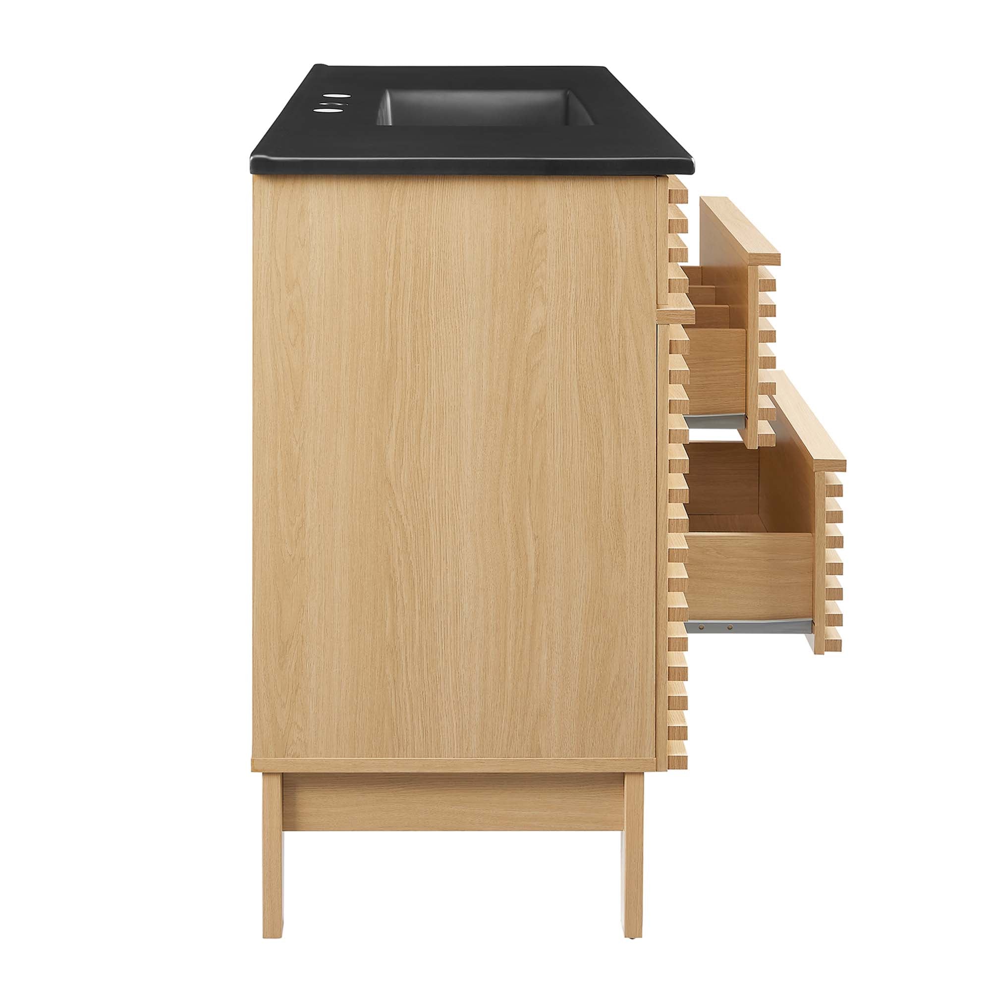 Render 48" Bathroom Vanity with Black Basin Included by Modway