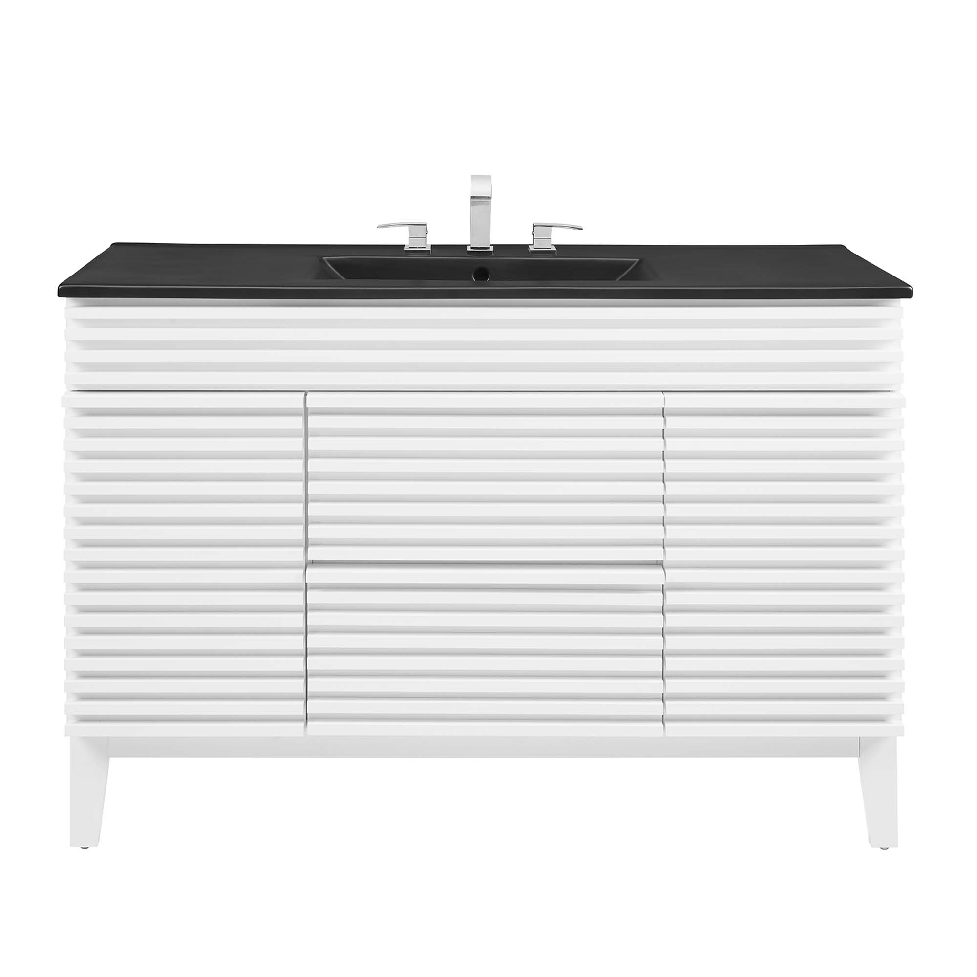 Render 48" Bathroom Vanity with Black Basin Included by Modway