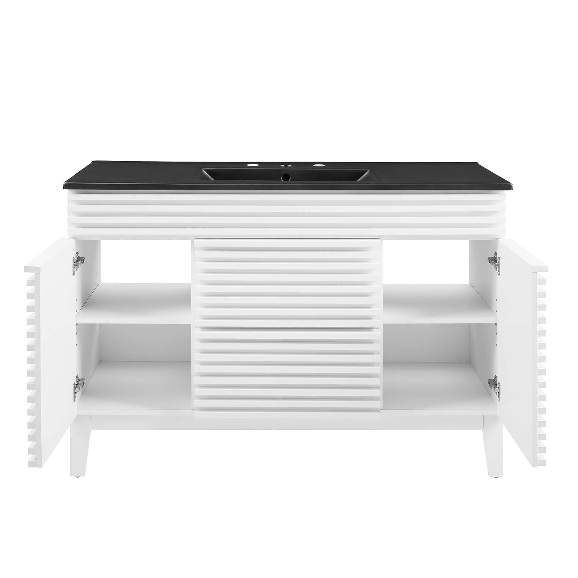 Render 48" Bathroom Vanity with Black Basin Included by Modway