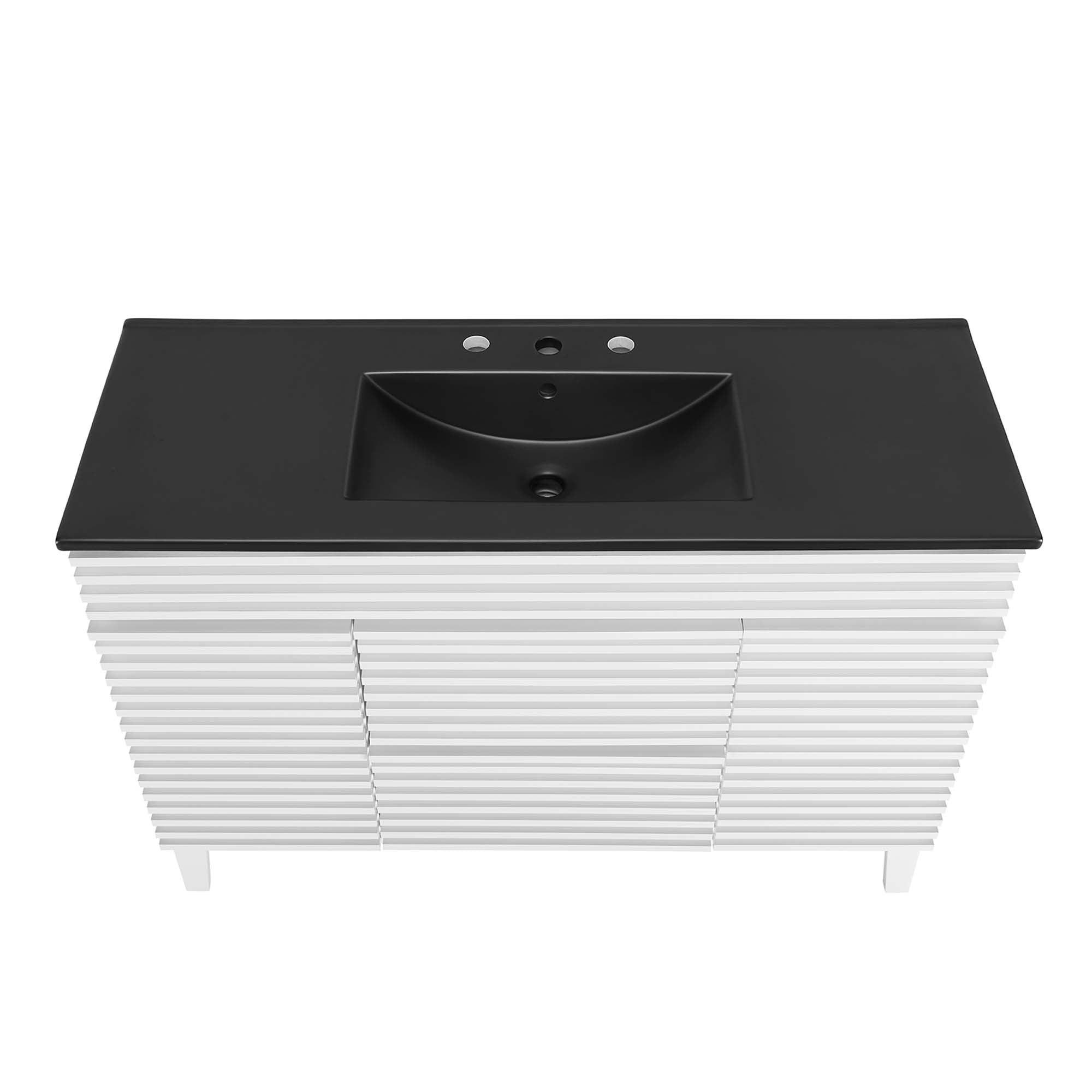 Render 48" Bathroom Vanity with Black Basin Included by Modway