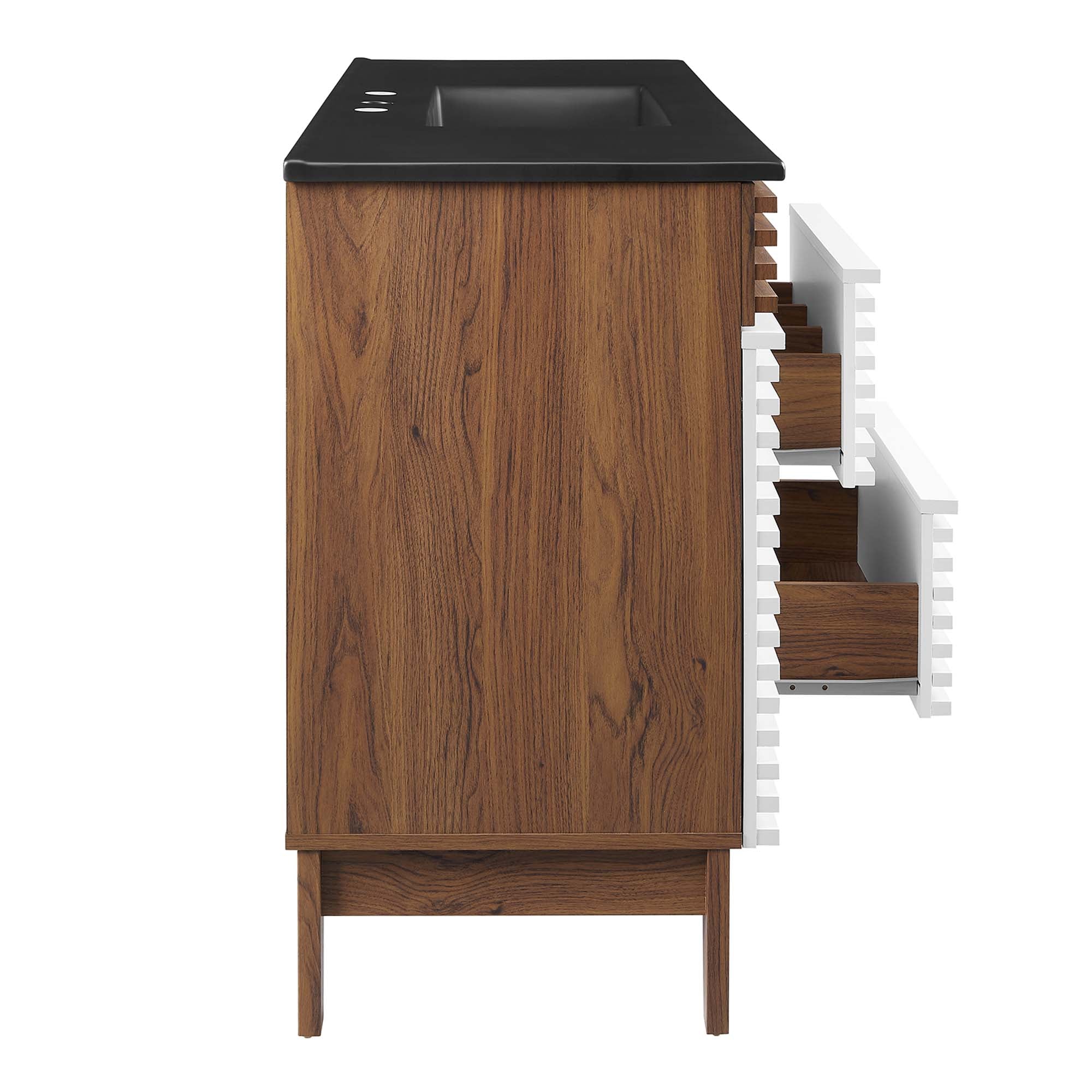 Render 48" Bathroom Vanity with Black Basin Included by Modway