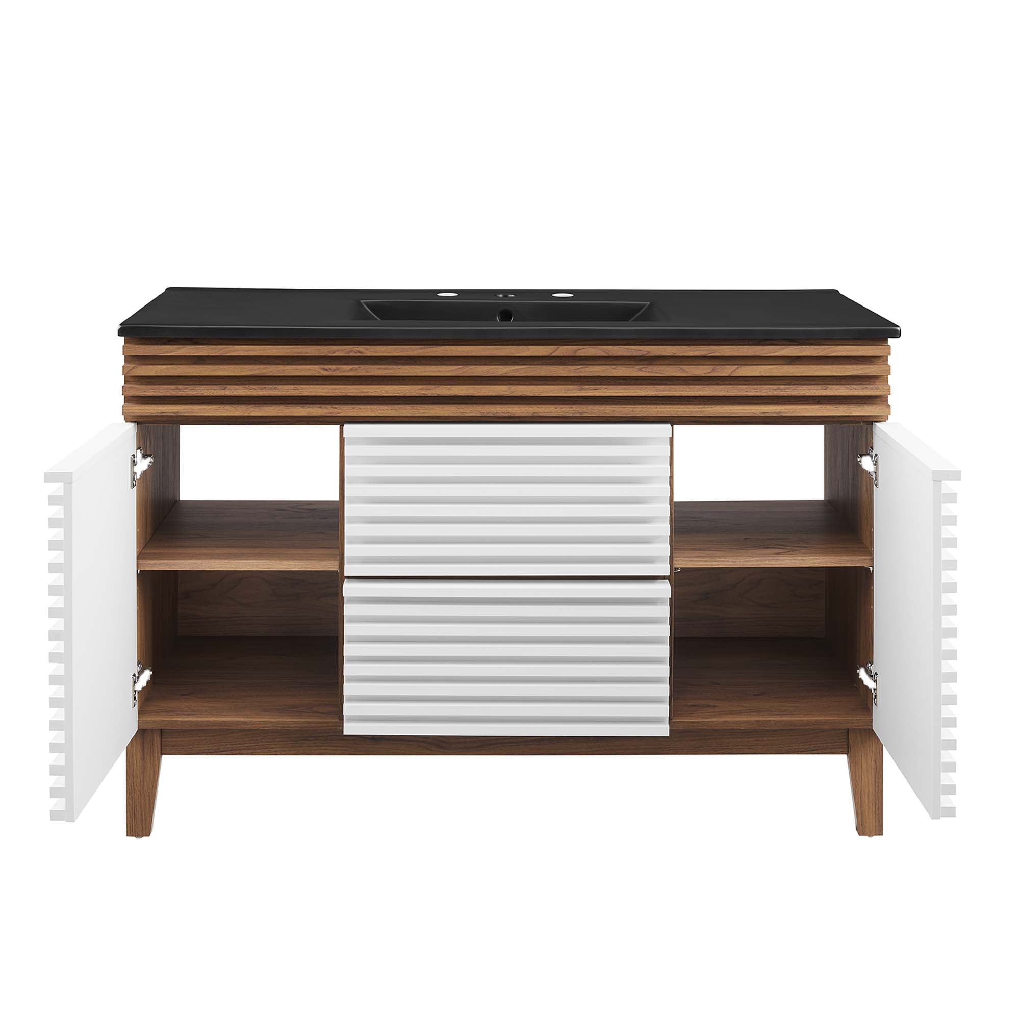 Render 48" Bathroom Vanity with Black Basin Included by Modway