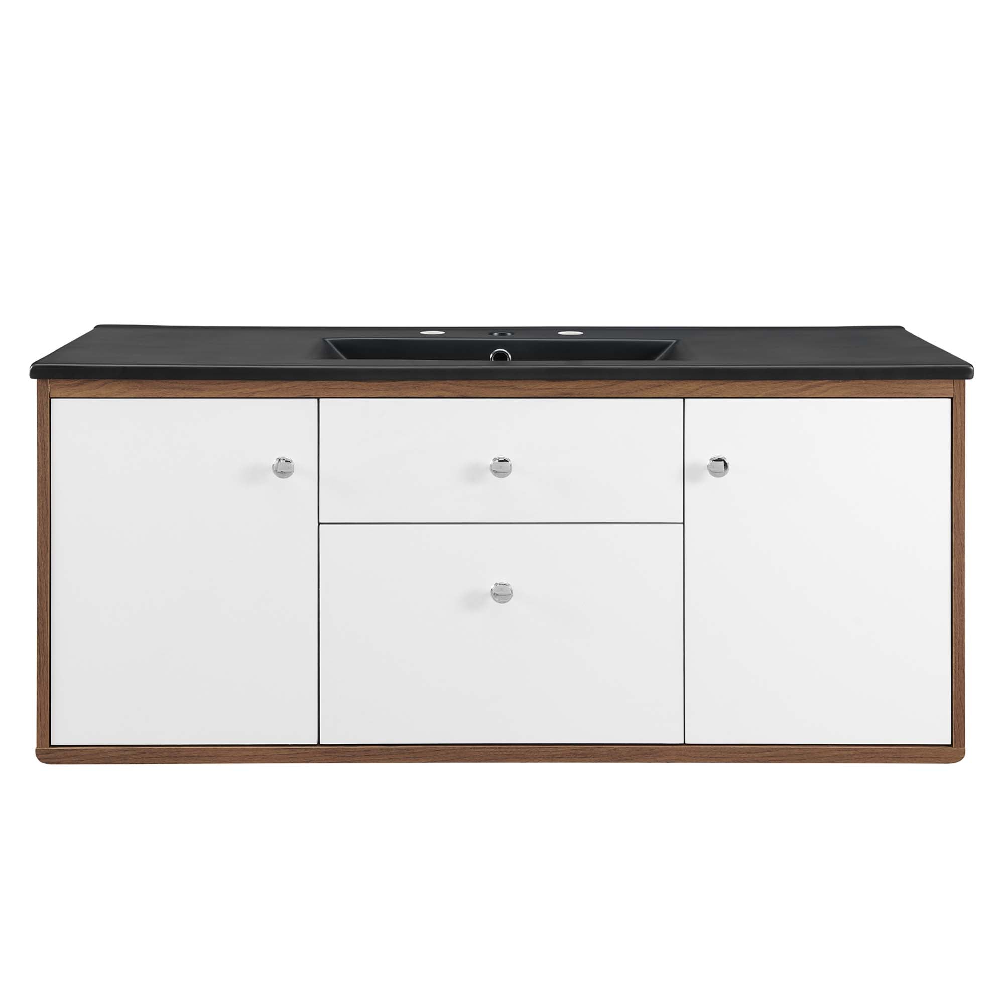 Transmit Wall-Mount Bathroom Vanity Basin Included by Modway